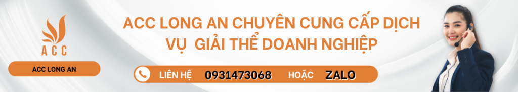 Dịch vụ giải thể doanh nghiệp tại Long An