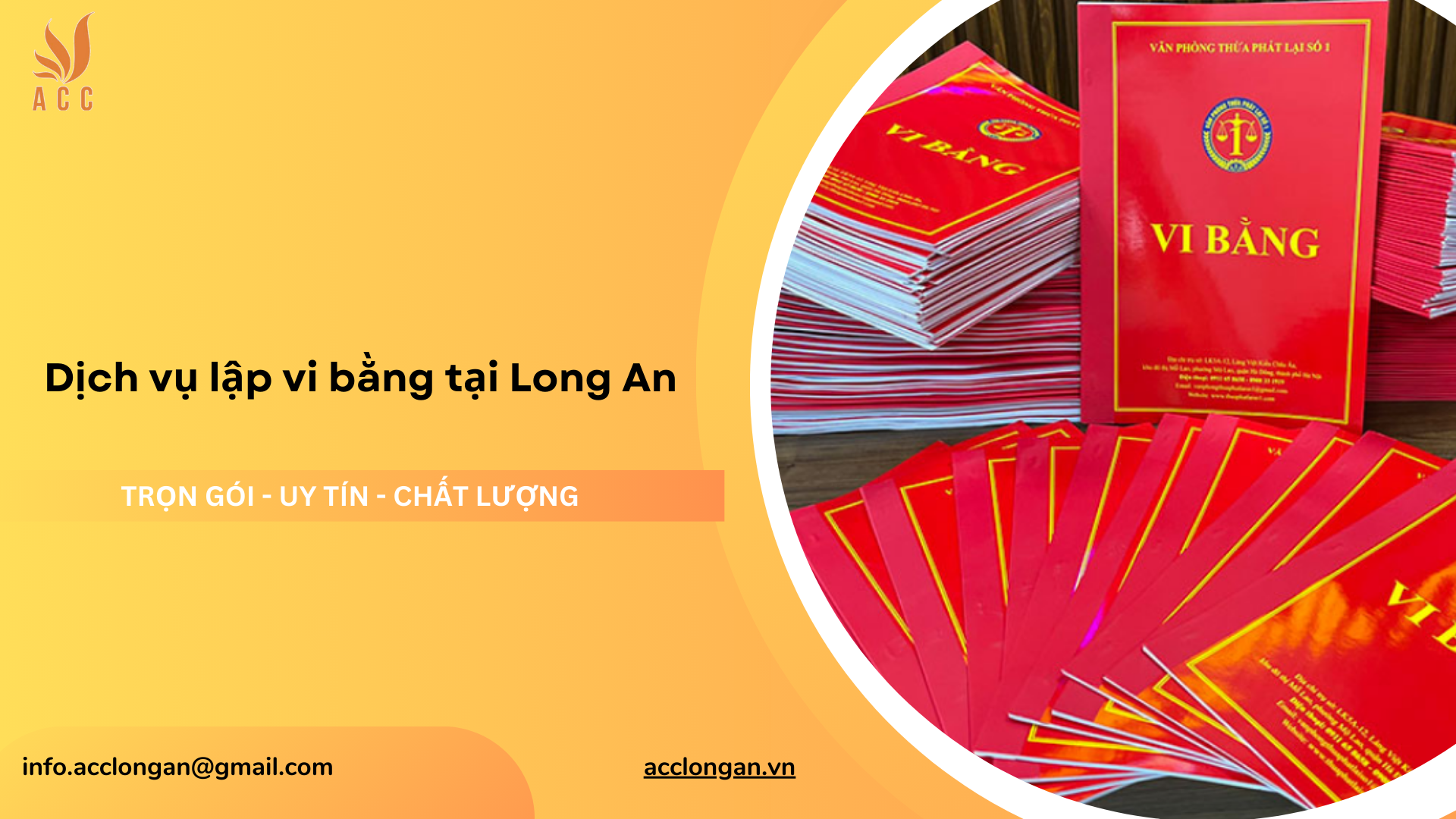 Dịch vụ lập vi bằng tại Long An