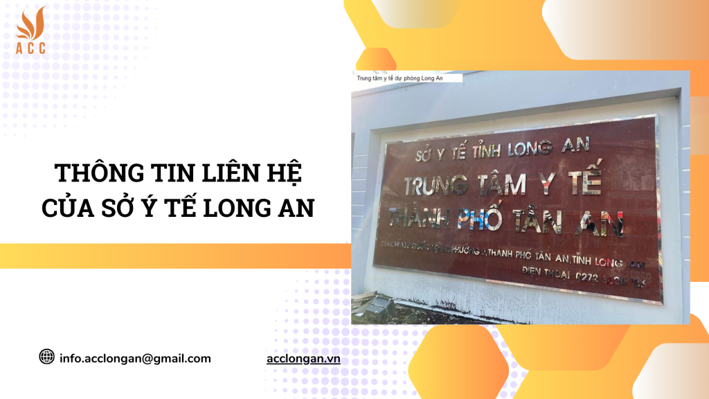 Thông tin liên hệ của Sở ý tế Long An