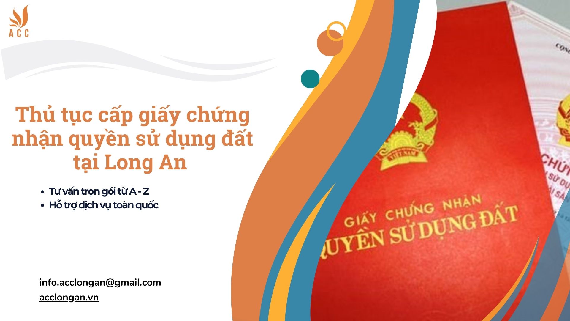 Thủ tục cấp giấy chứng nhận quyền sử dụng đất tại Long An