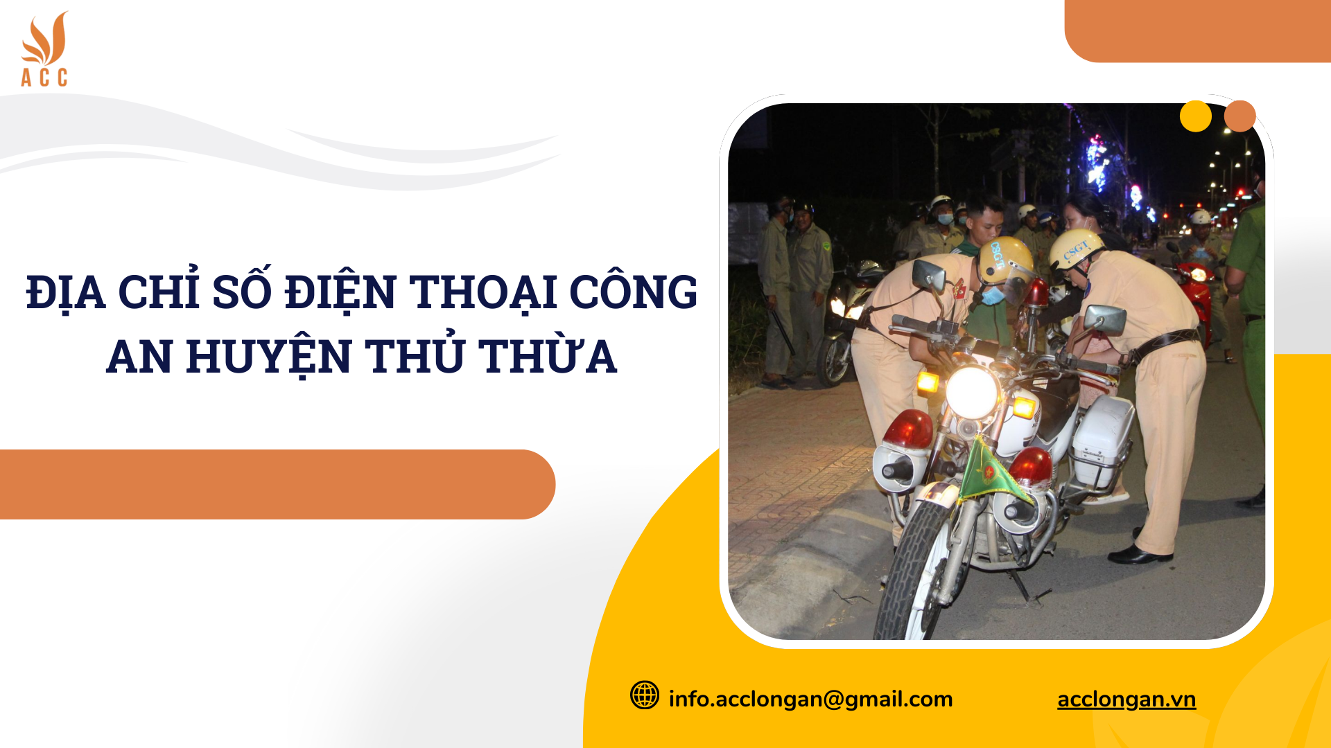Địa chỉ số điện thoại Công an huyện Thủ Thừa