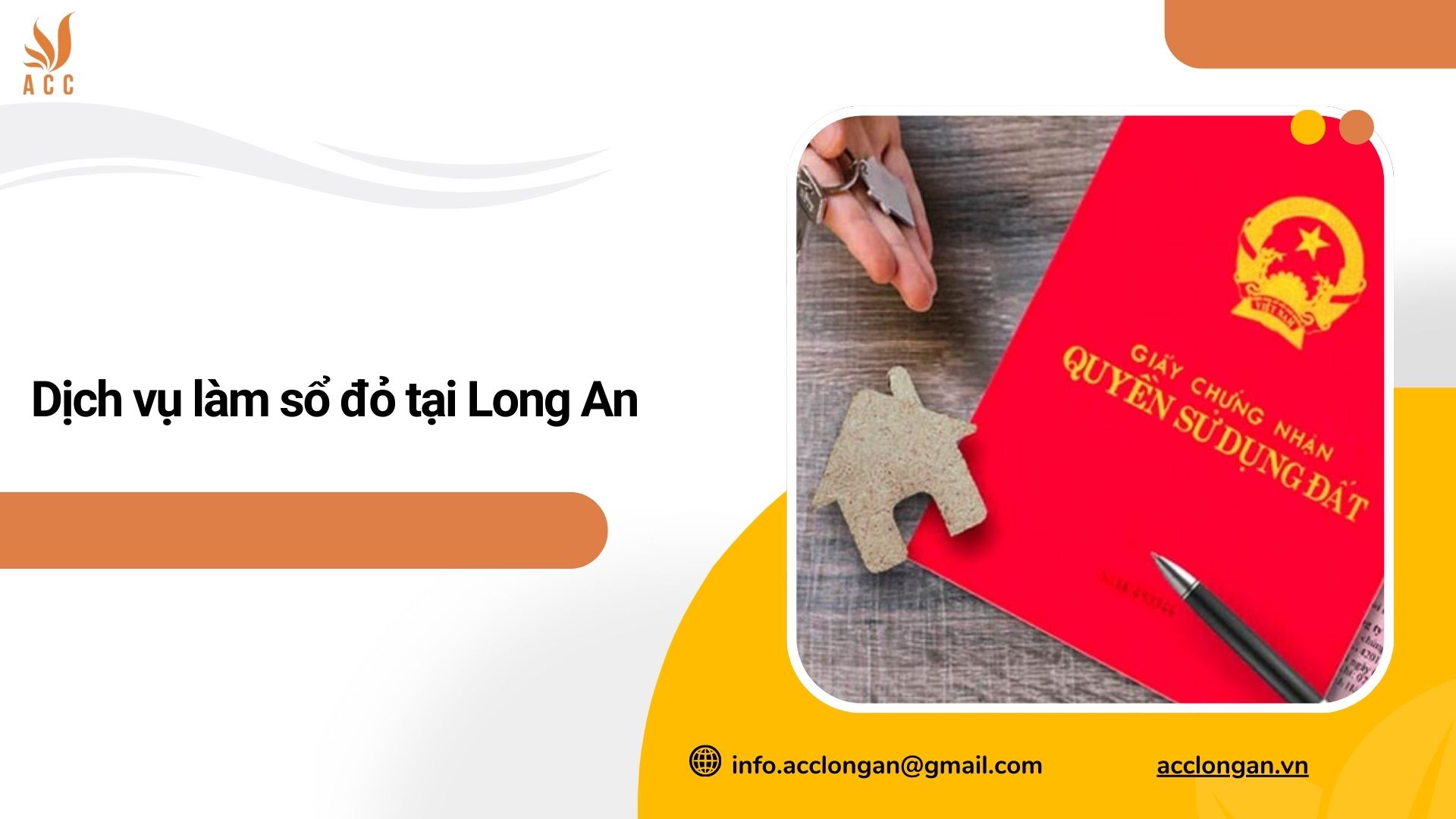 Dịch vụ làm sổ đỏ tại Long An