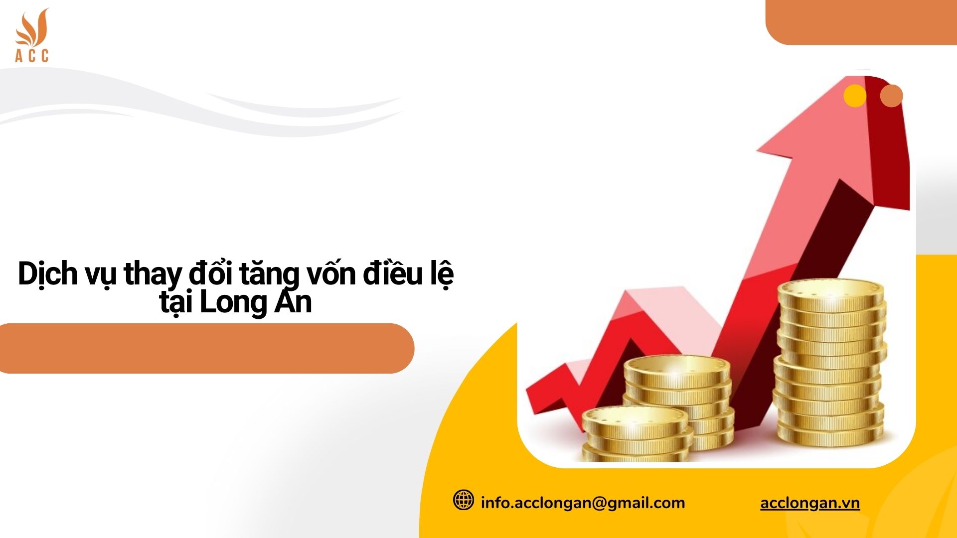 Dịch vụ thay đổi tăng vốn điều lệ tại Long An
