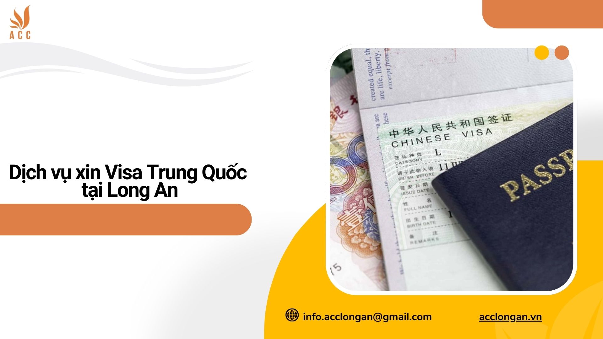 Dịch vụ xin Visa Trung Quốc tại Long An