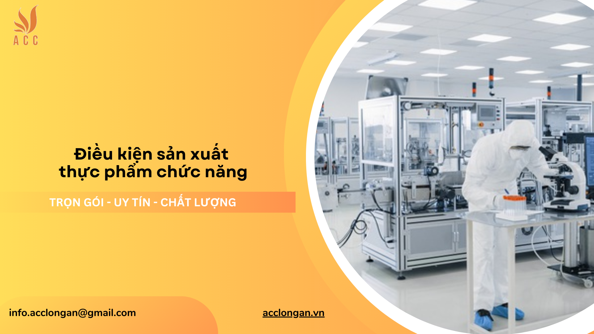 Điều kiện sản xuất thực phẩm chức năng