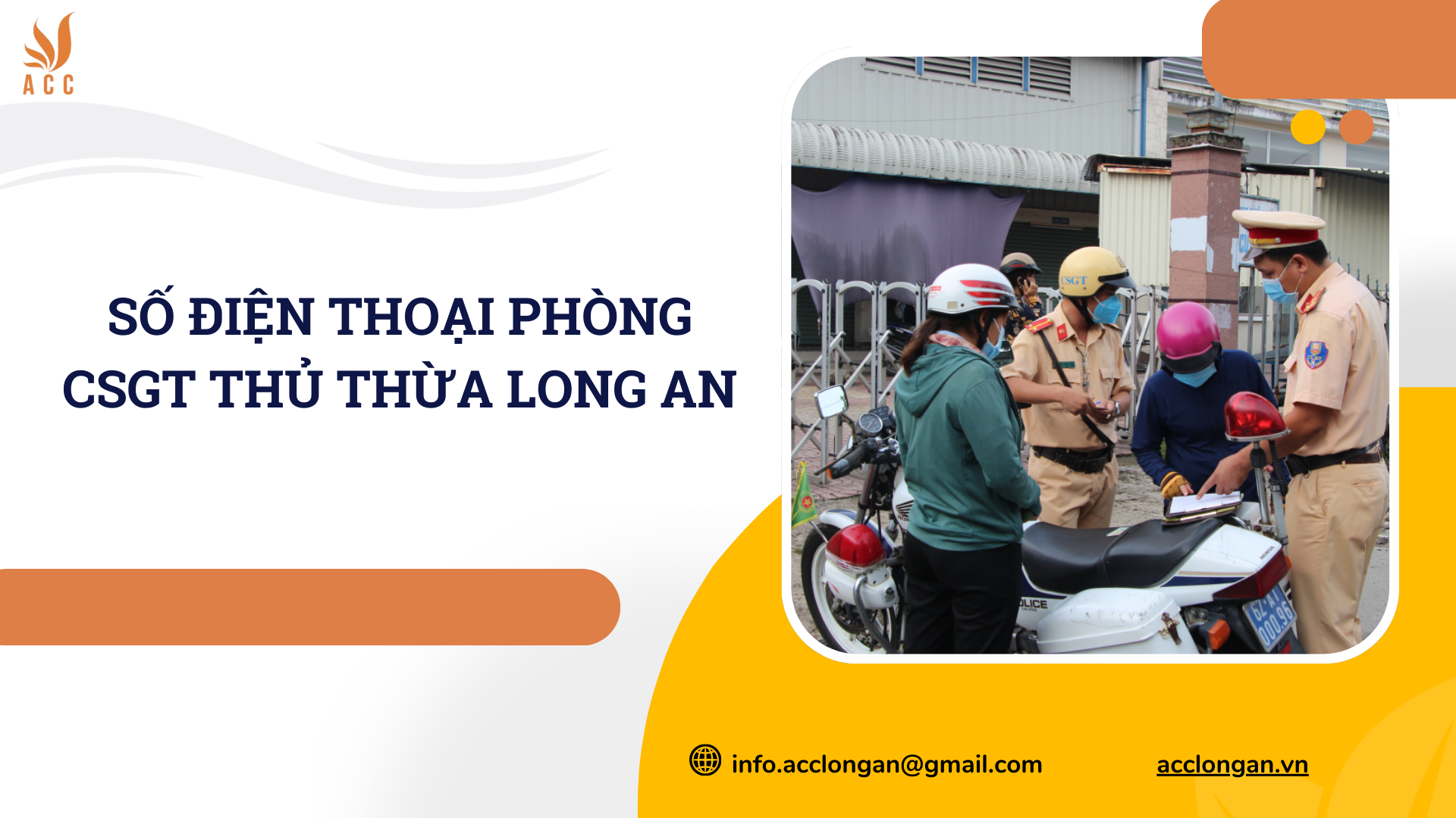 Số điện thoại Phòng CSGT Thủ Thừa Long An