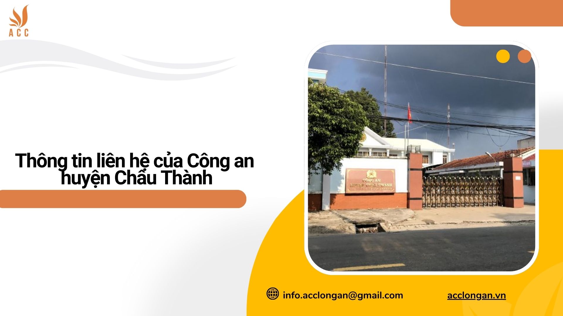 Thông tin liên hệ của Công an huyện Châu Thành