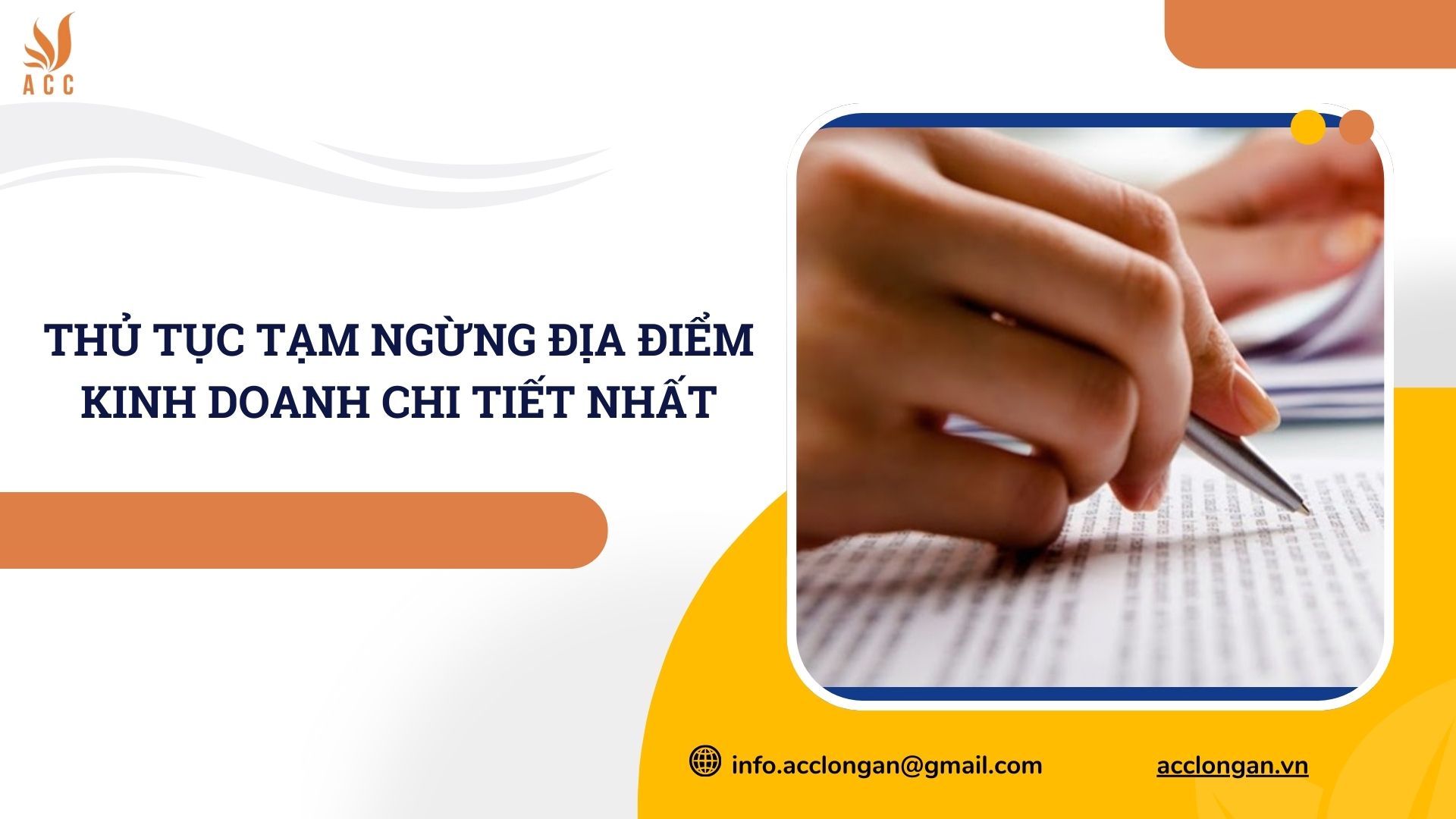 Thủ tục tạm ngừng địa điểm kinh doanh chi tiết nhất
