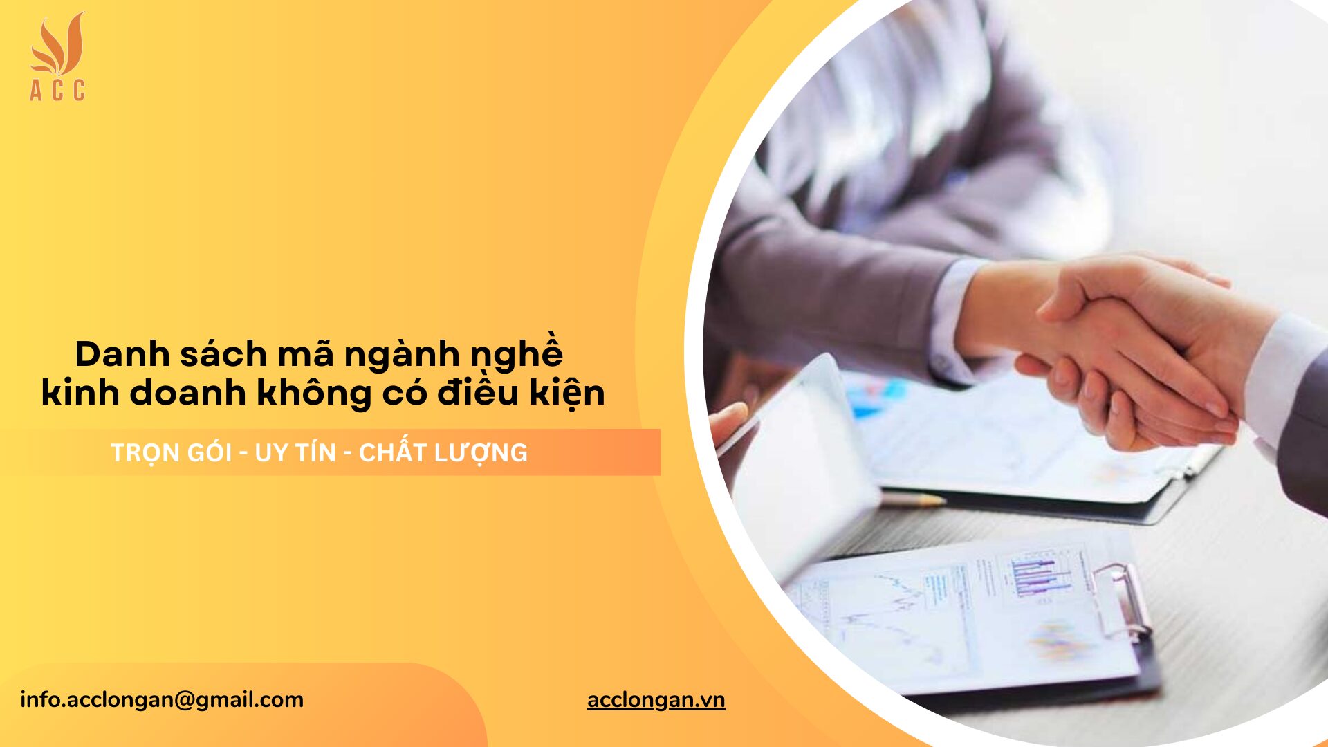 Danh s&aacute;ch m&atilde; ng&agrave;nh nghề kinh doanh kh&ocirc;ng c&oacute; điều kiện