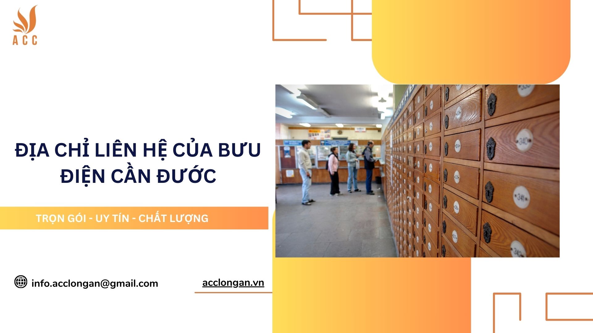 Địa chỉ liên hệ của Bưu điện Cần Đước
