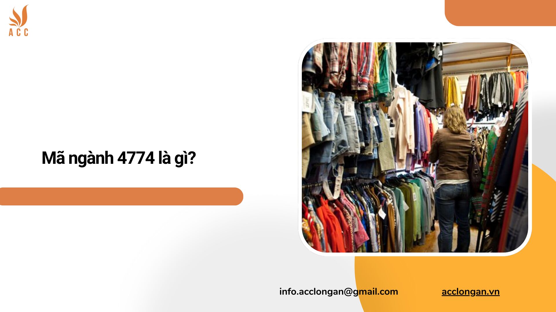 Mã ngành 4774 là gì