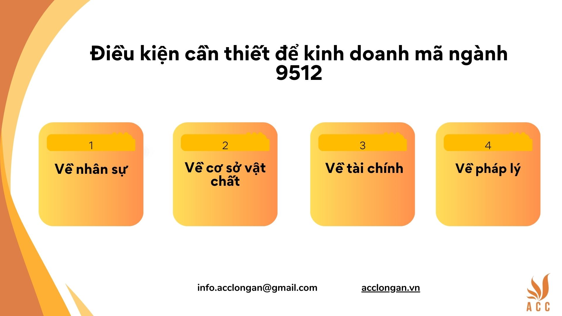 Điều kiện cần thiết để kinh doanh mã ngành 9512