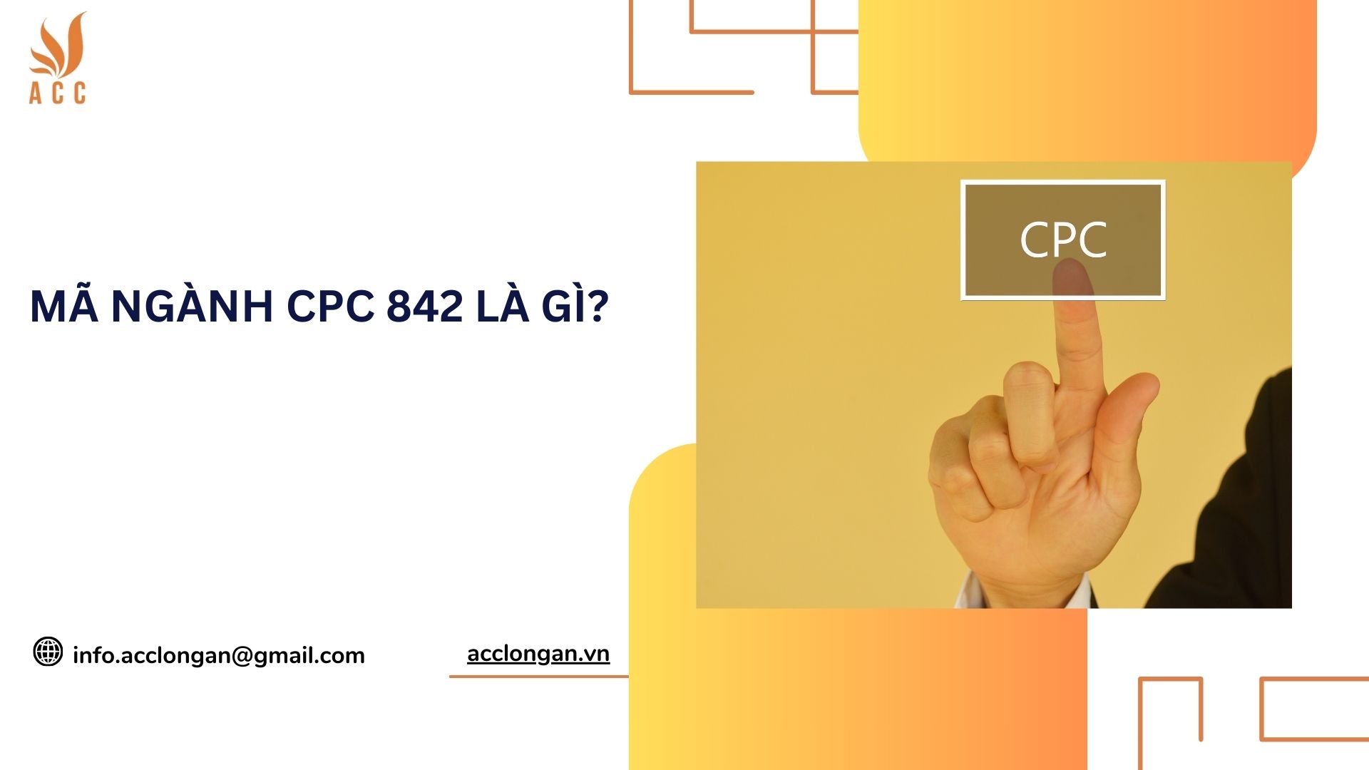 Mã ngành cpc 842 là gì