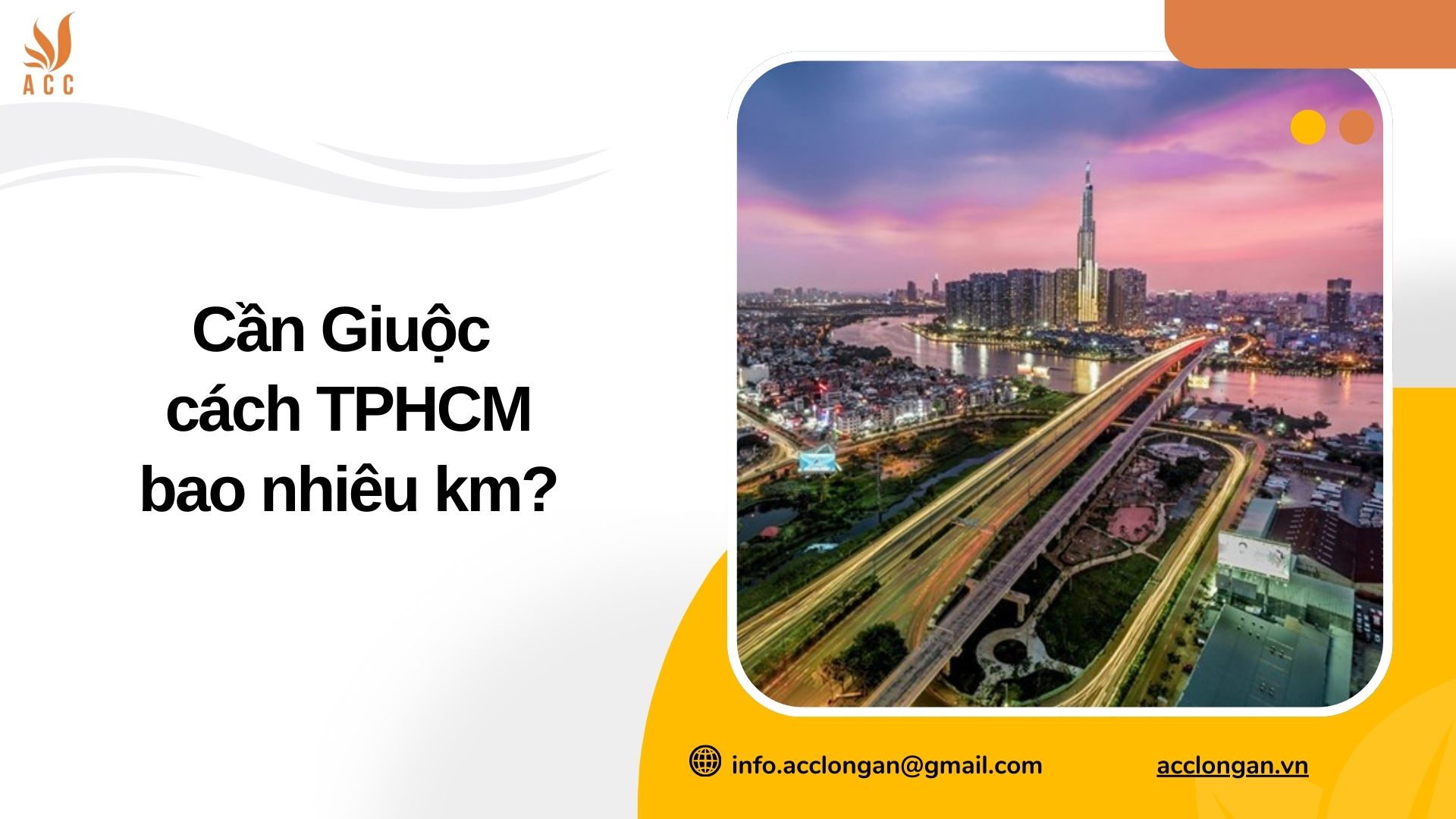 Cần Giuộc cách TPHCM bao nhiêu km