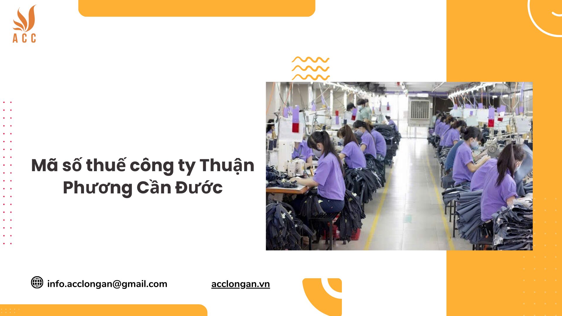 Mã số thuế công ty Thuận Phương Cần Đước