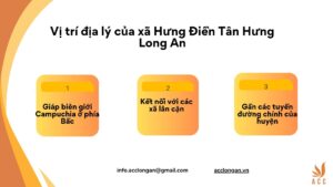 Vị trí địa lý của xã Hưng Điền Tân Hưng Long An