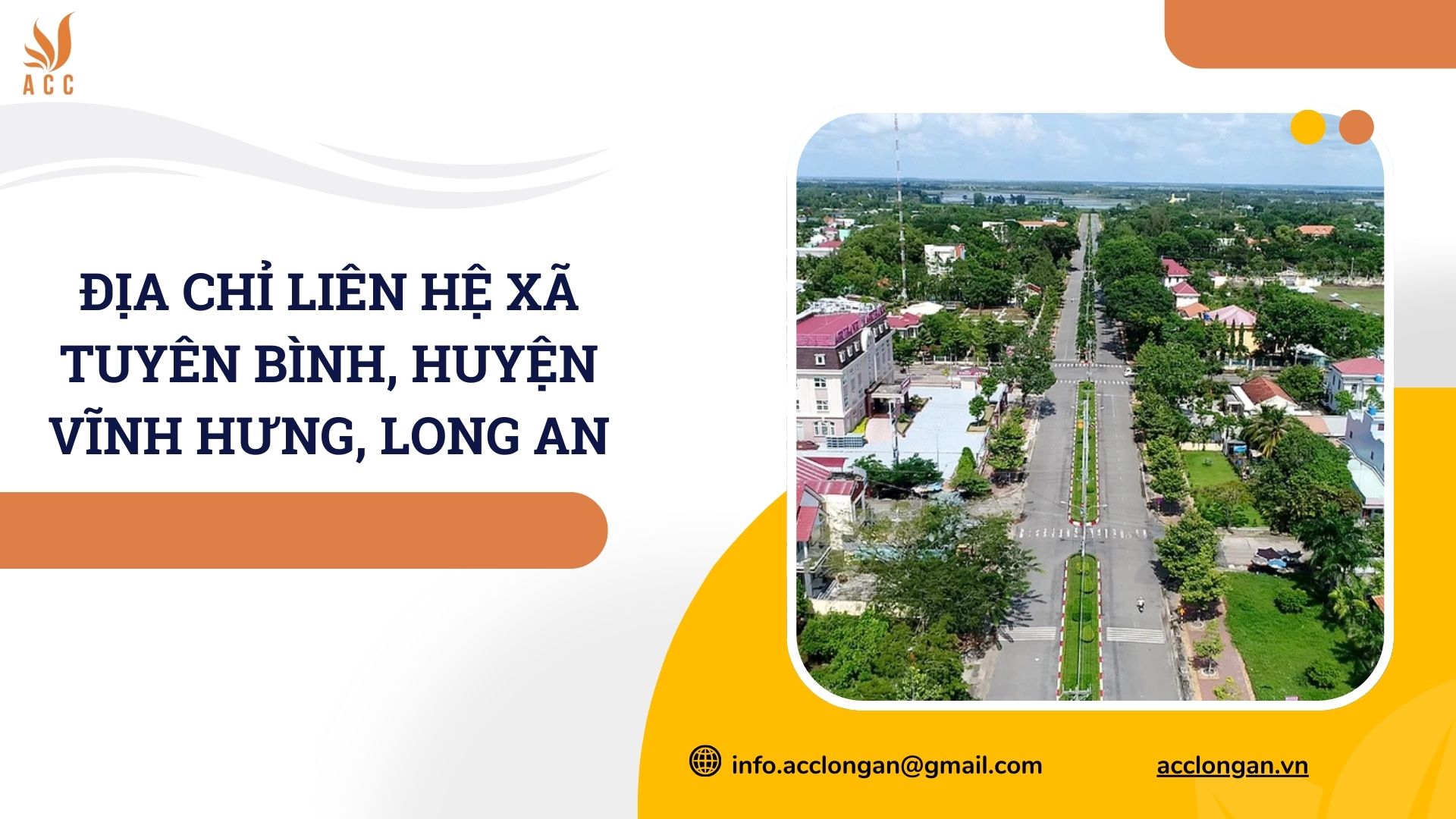 Địa chỉ liên hệ xã Tuyên Bình, huyện Vĩnh Hưng, Long An