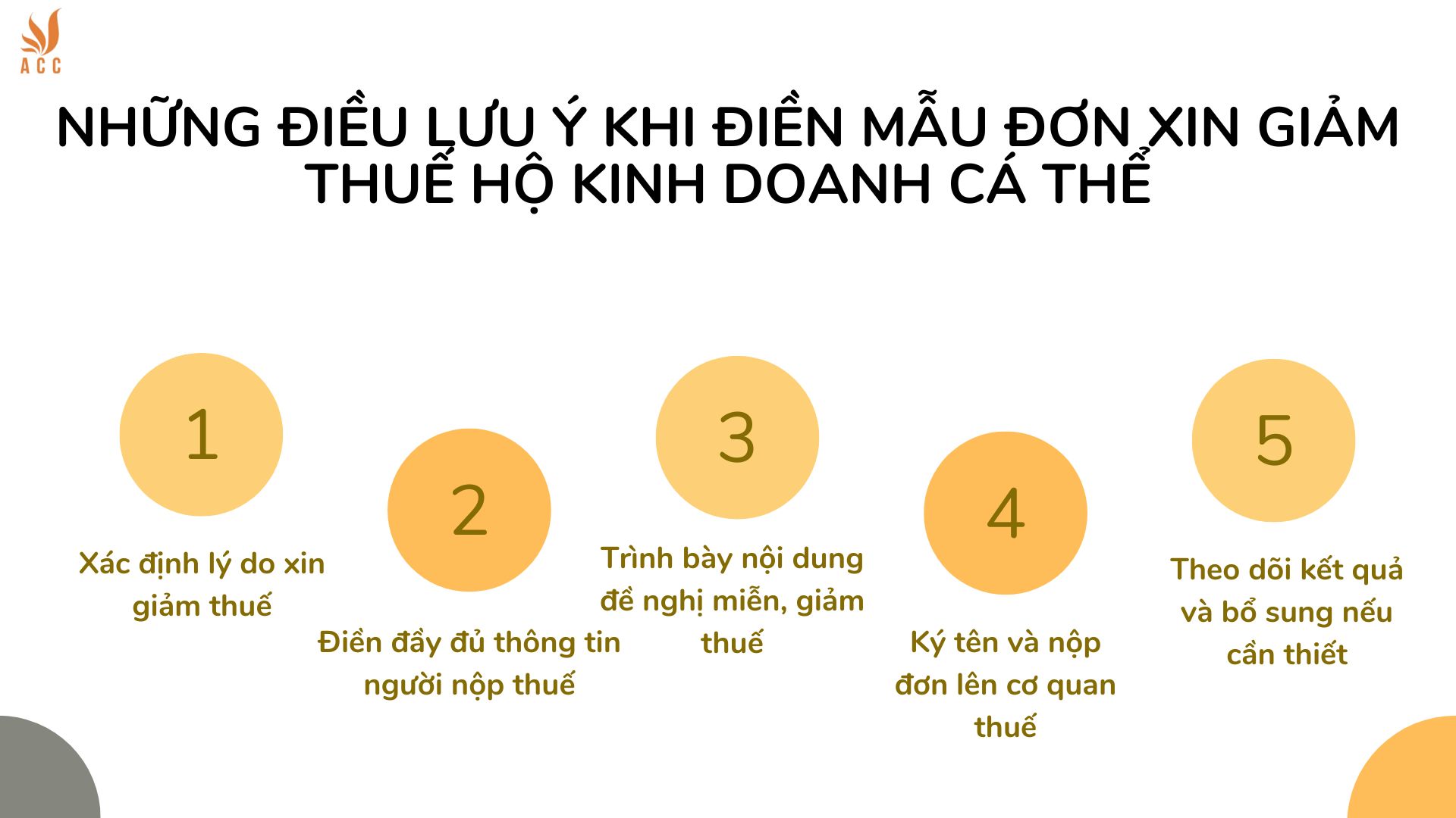 Những điều lưu ý khi điền mẫu đơn xin giảm thuế hộ kinh doanh cá thể