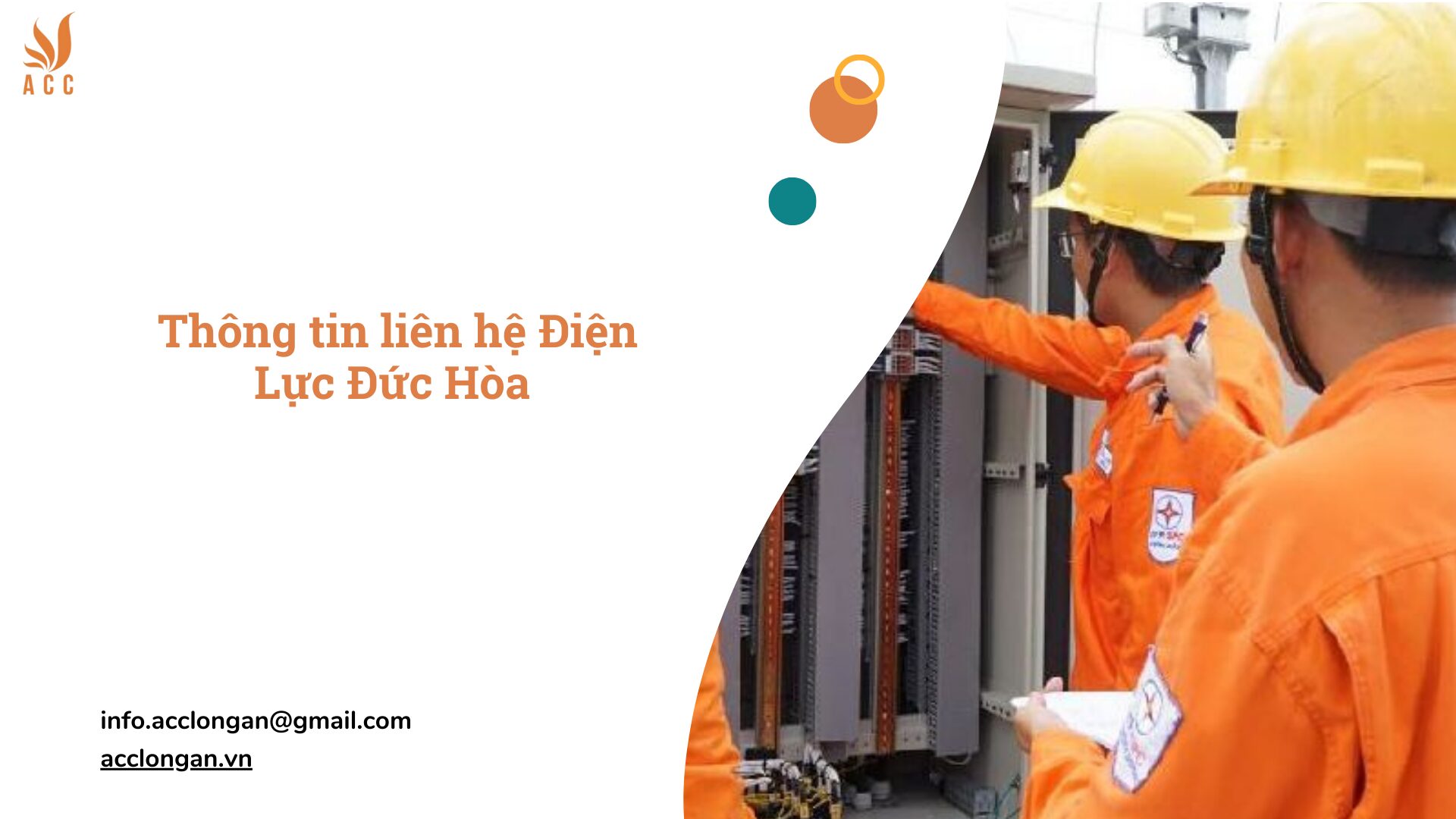 Thông tin liên hệ Điện Lực Đức Hòa