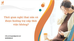 Thời gian nghỉ thai sản có được hưởng trợ cấp thôi việc không_