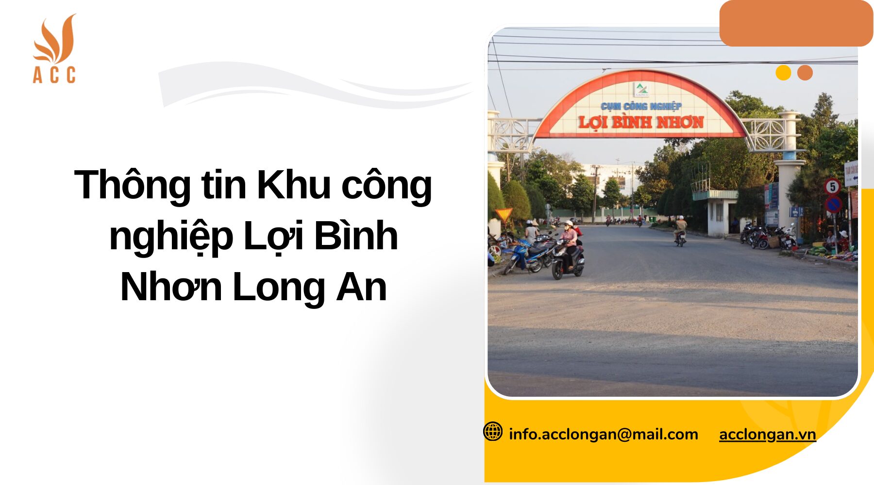 Thông tin Khu công nghiệp Lợi Bình Nhơn Long An