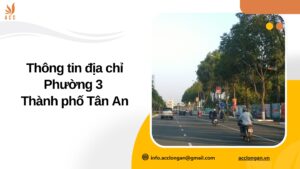 Thông tin địa chỉ Phường 3 Thành phố Tân An