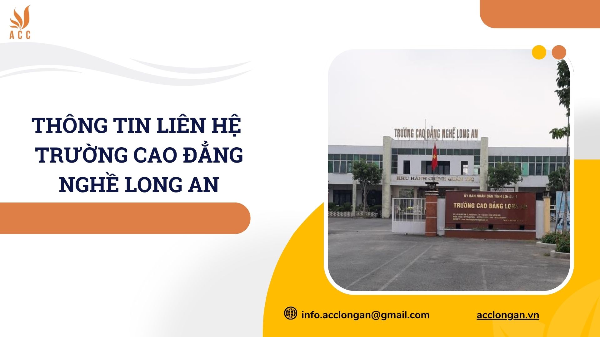 Thông tin liên hệ của Trường Cao Đẳng nghề Long An