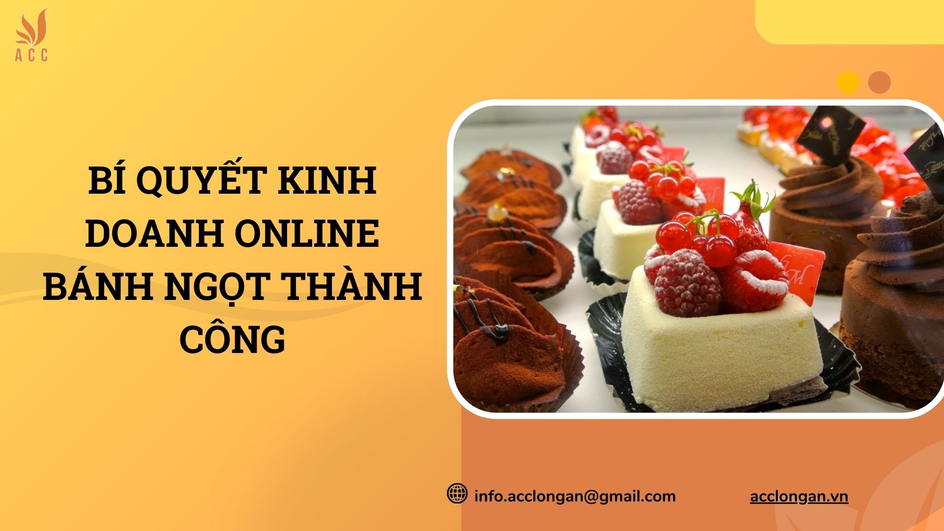 Bí quyết kinh doanh online bánh ngọt thành công