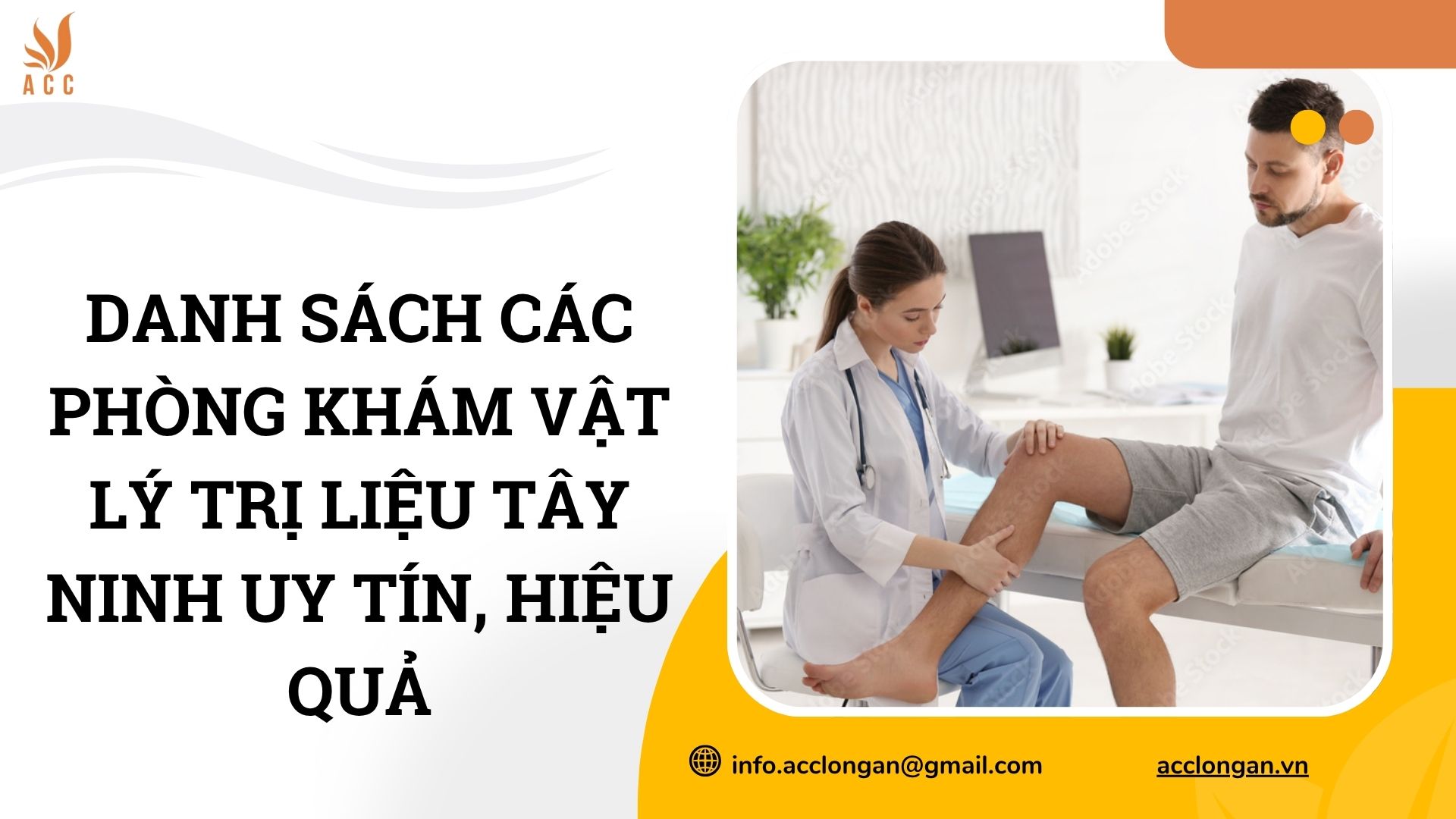Danh sách các phòng khám vật lý trị liệu Tây Ninh uy tín, hiệu quả