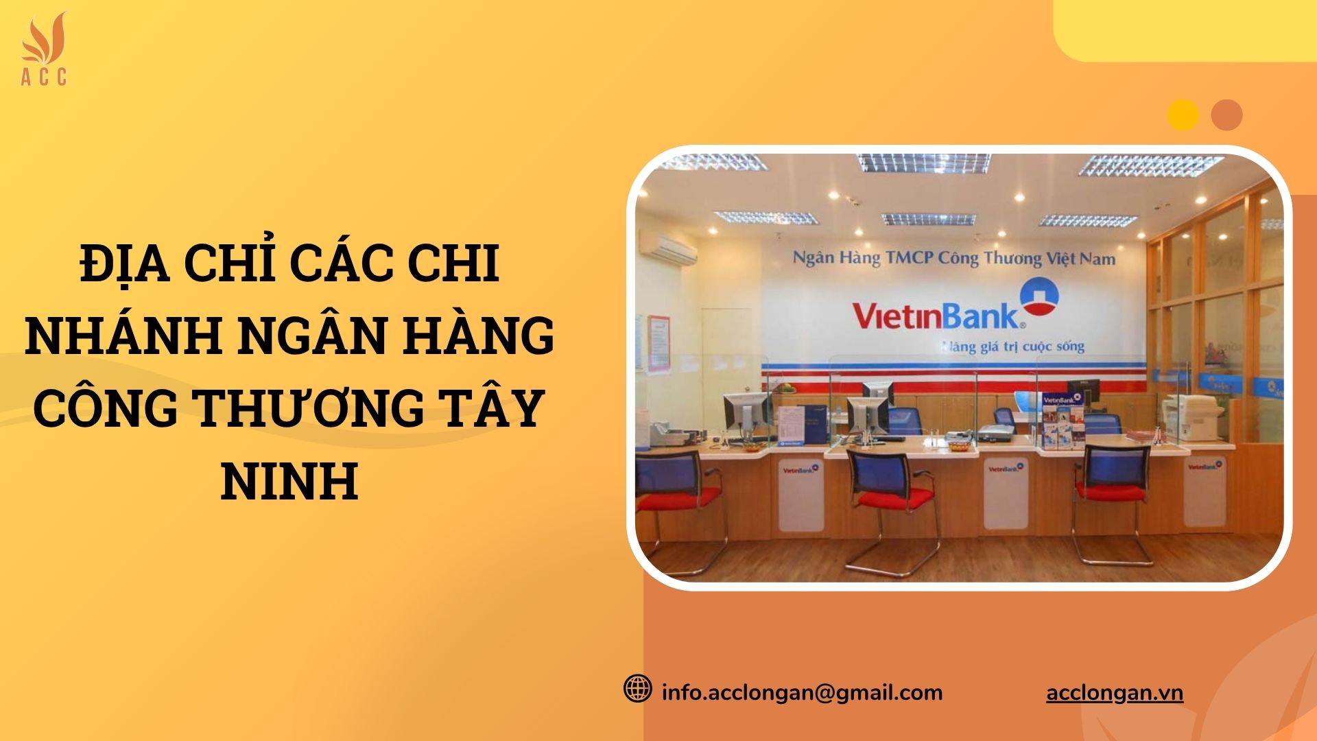 Địa chỉ các chi nhánh ngân hàng Công Thương Tây Ninh