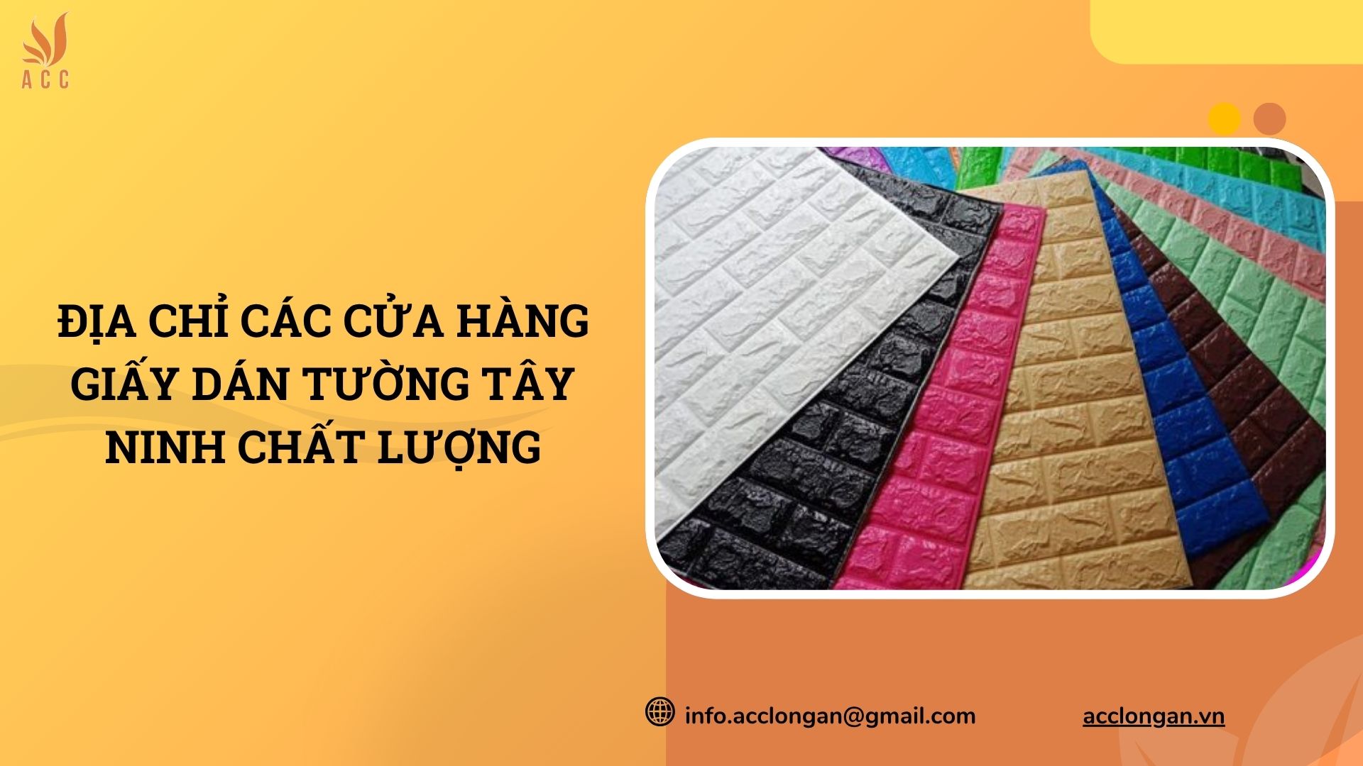 Địa chỉ các cửa hàng giấy dán tường Tây Ninh chất lượng