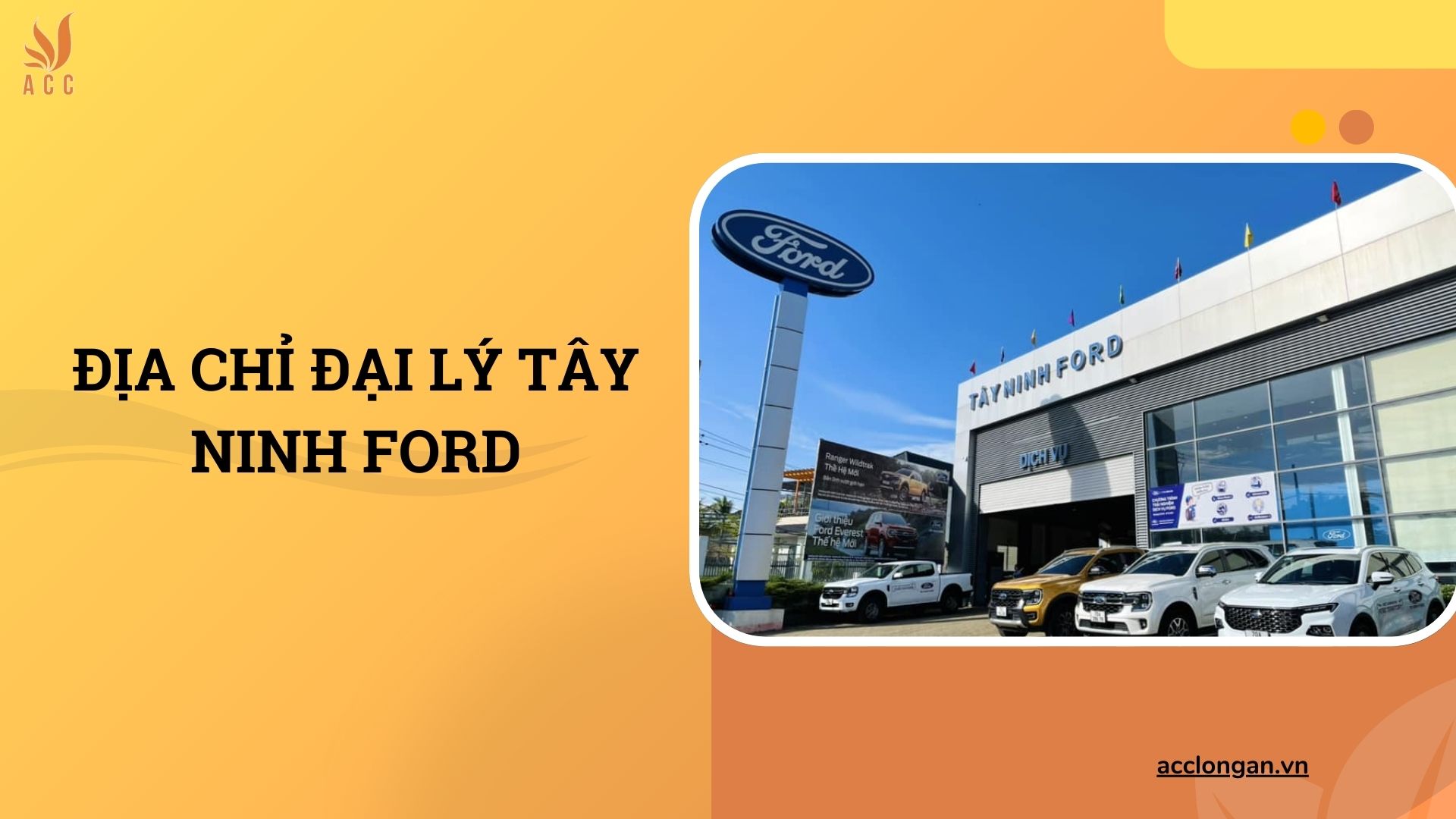 Địa chỉ đại lý Tây Ninh Ford