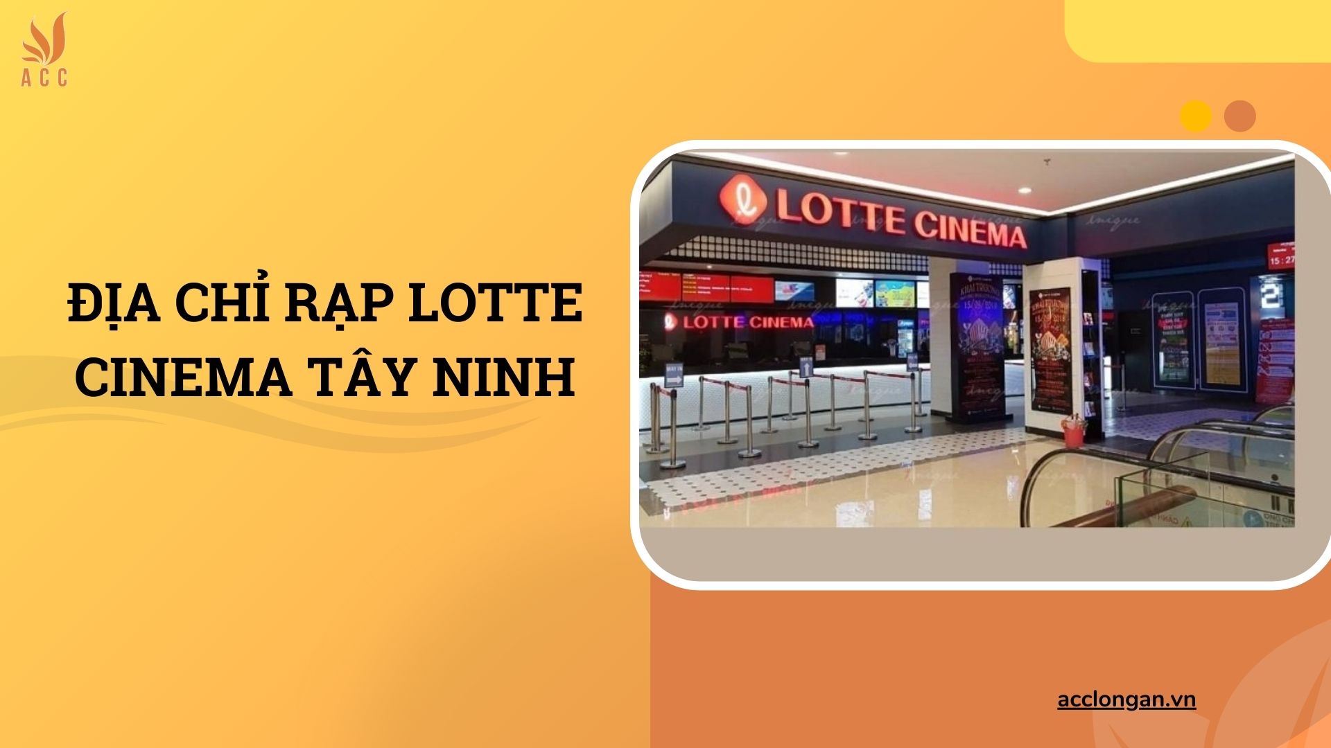 Địa chỉ rạp Lotte Cinema Tây Ninh