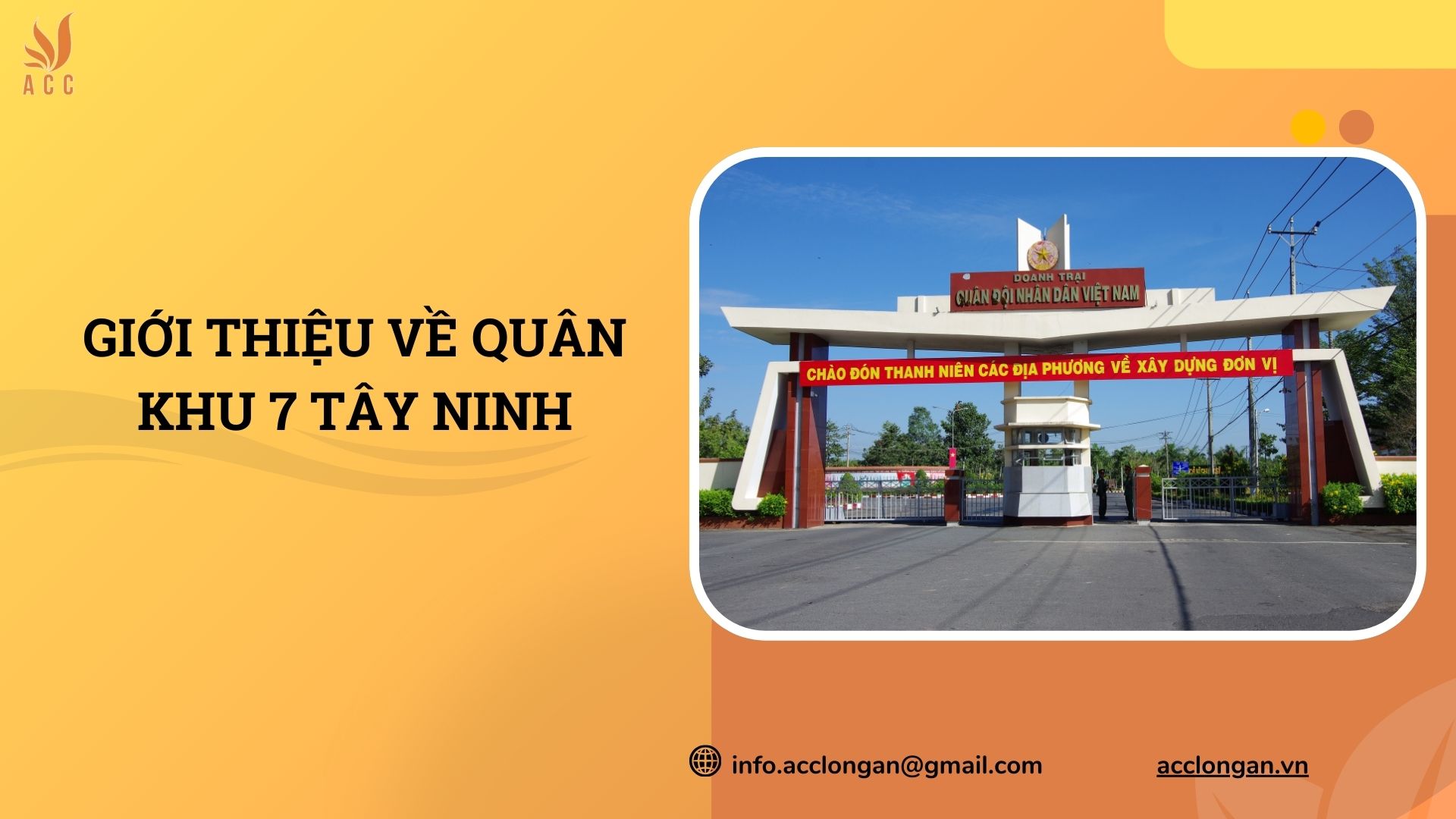 Giới thiệu về quân khu 7 Tây Ninh