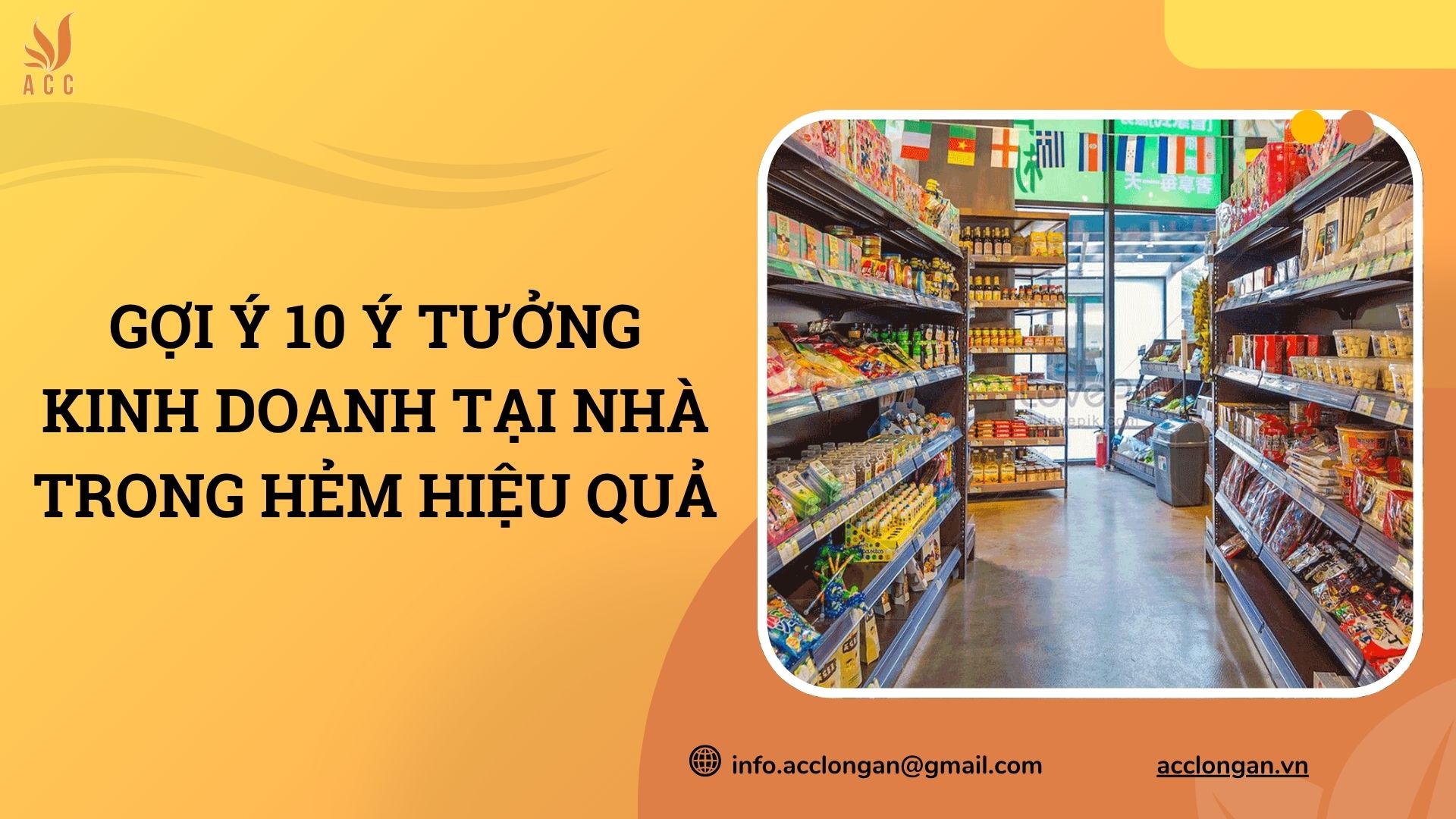 Gợi ý 10 ý tưởng kinh doanh tại nhà trong hẻm hiệu quả