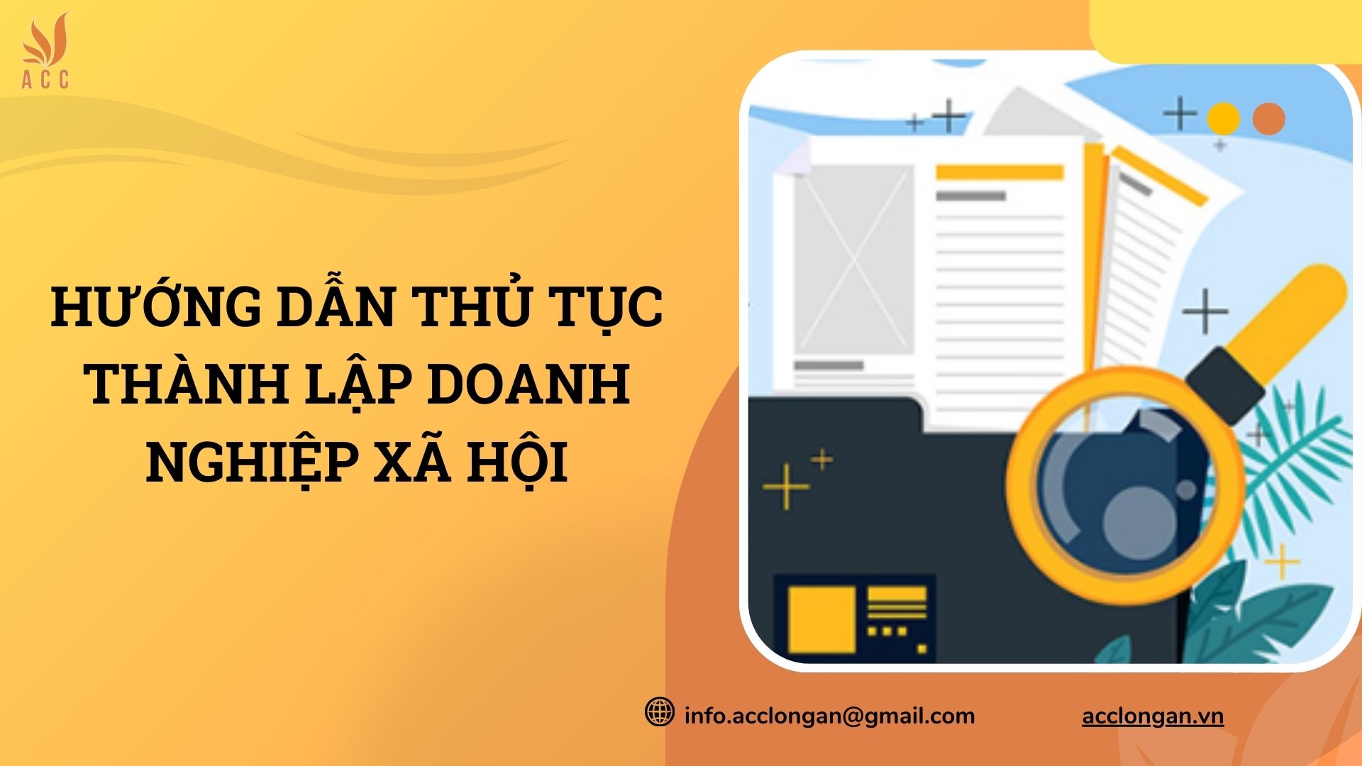 Thủ tục thành lập doanh nghiệp xã hội