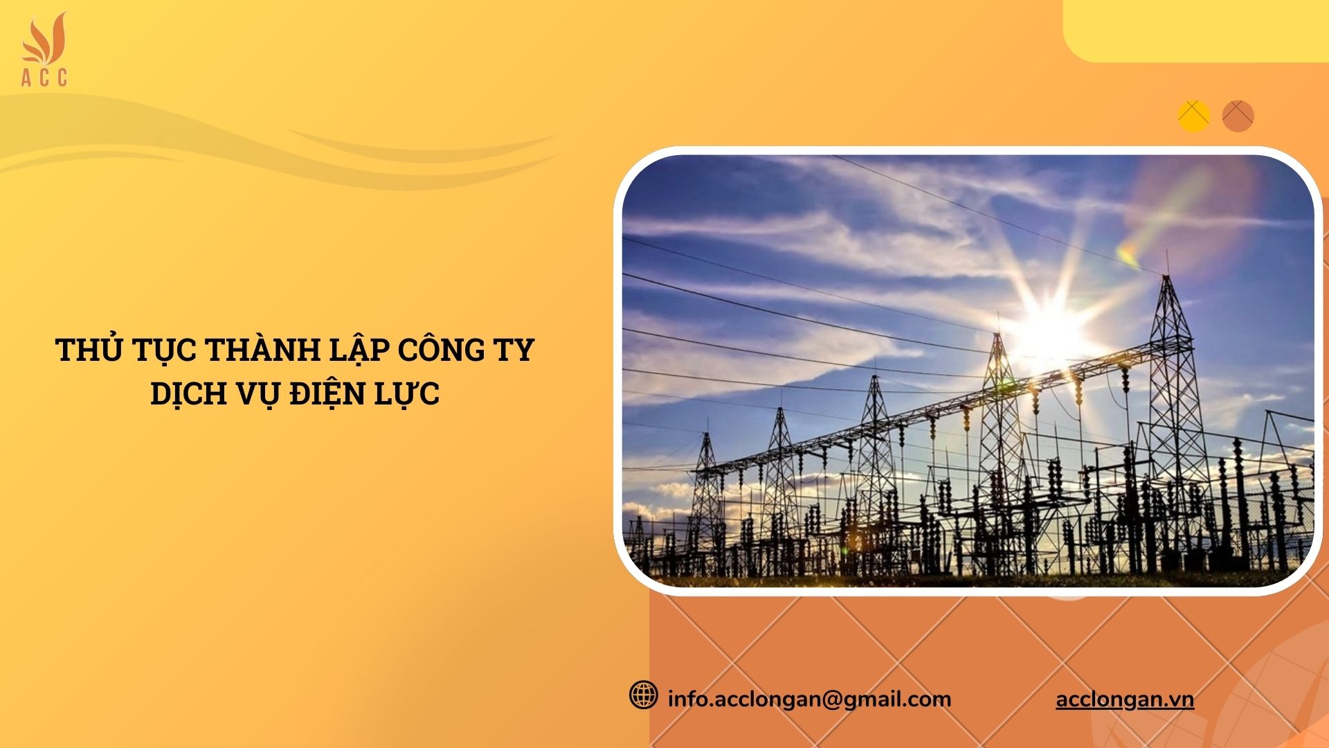 Thủ tục thành lập công ty dịch vụ điện lực