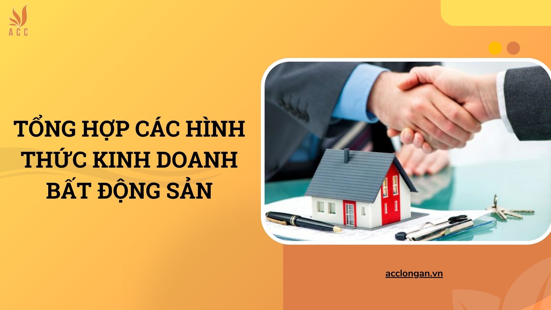 Tổng hợp các hình thức kinh doanh bất động sản