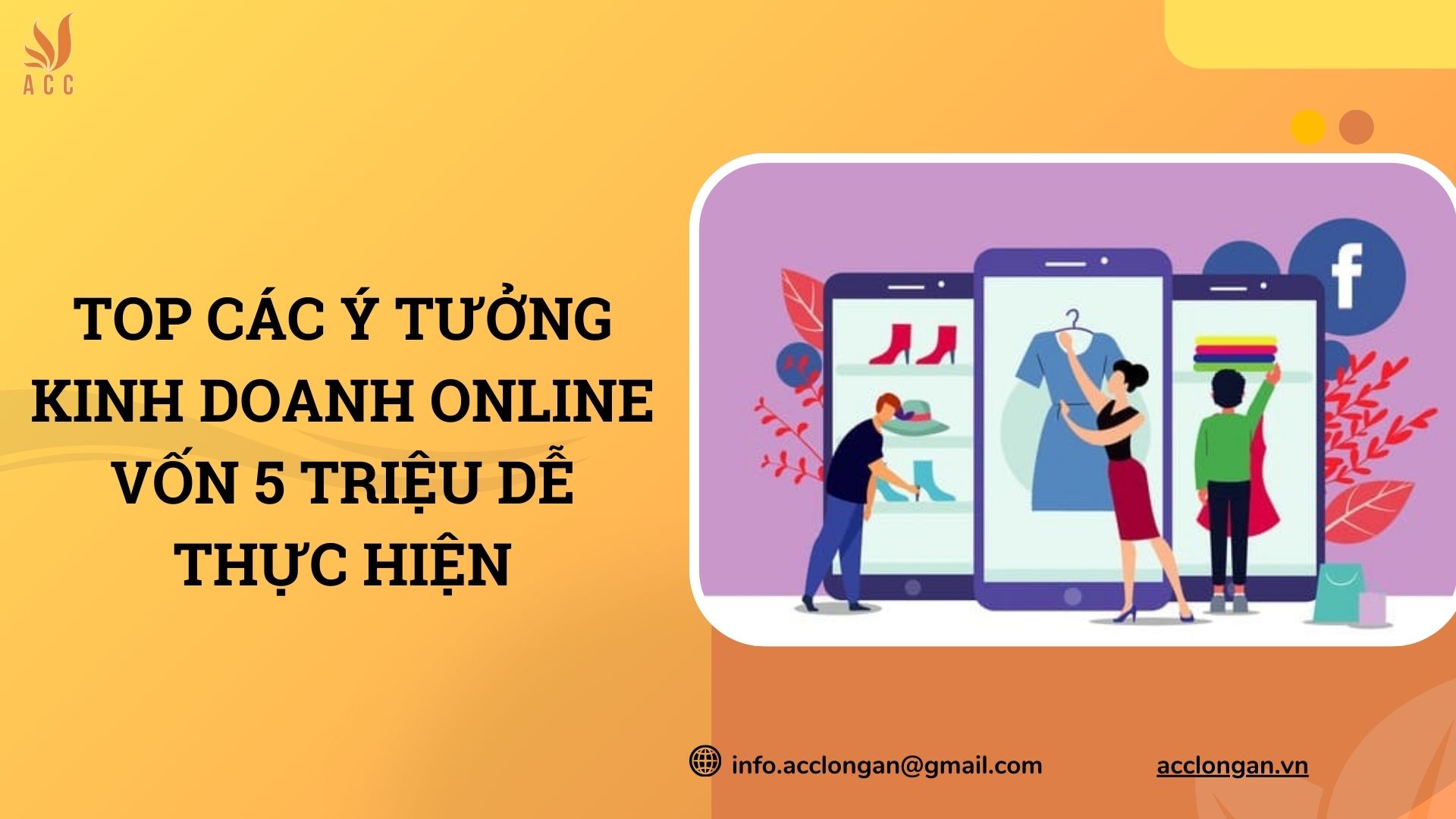 Top các ý tưởng kinh doanh online vốn 5 triệu dễ thực hiện