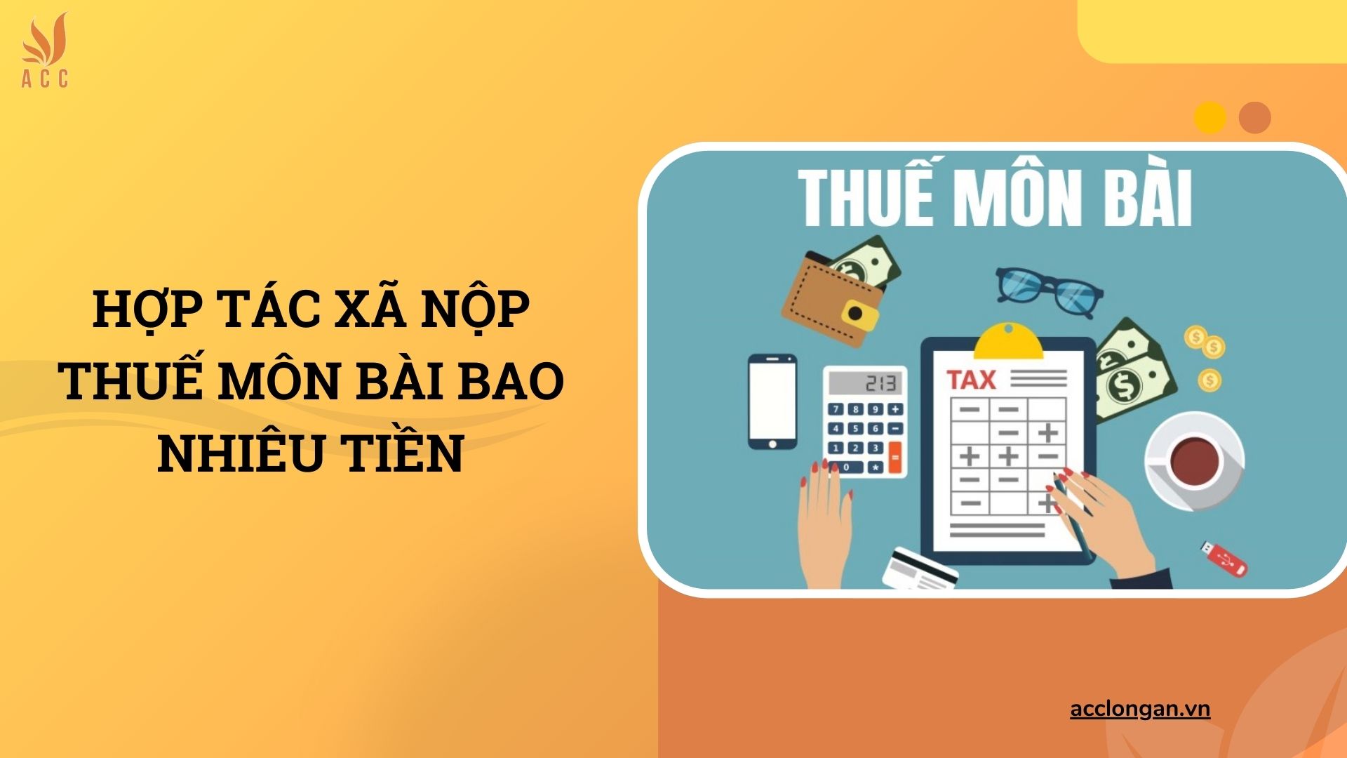 Hợp tác xã nộp thuế môn bài bao nhiêu tiền