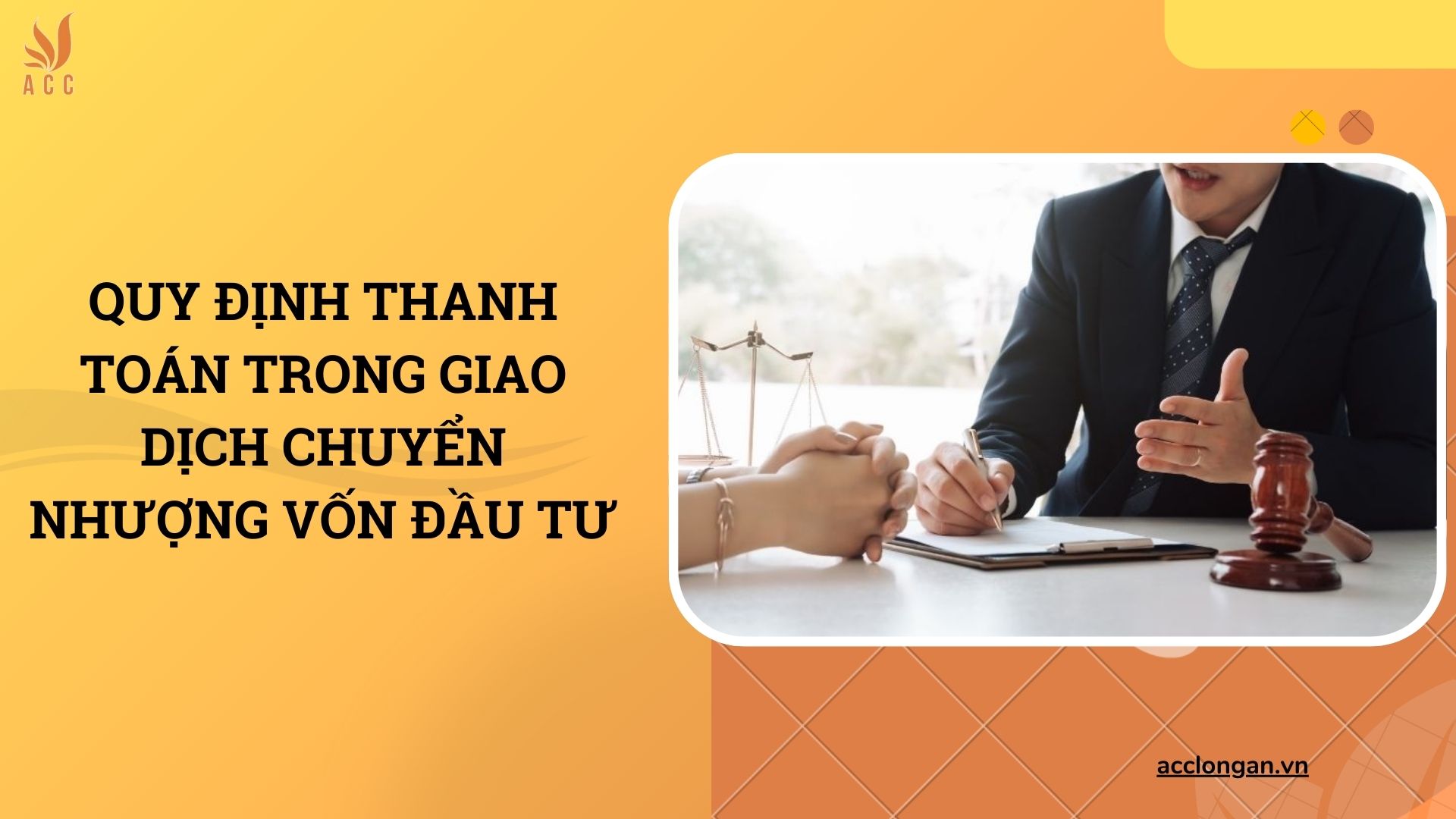 Quy định thanh toán trong giao dịch chuyển nhượng vốn đầu tư