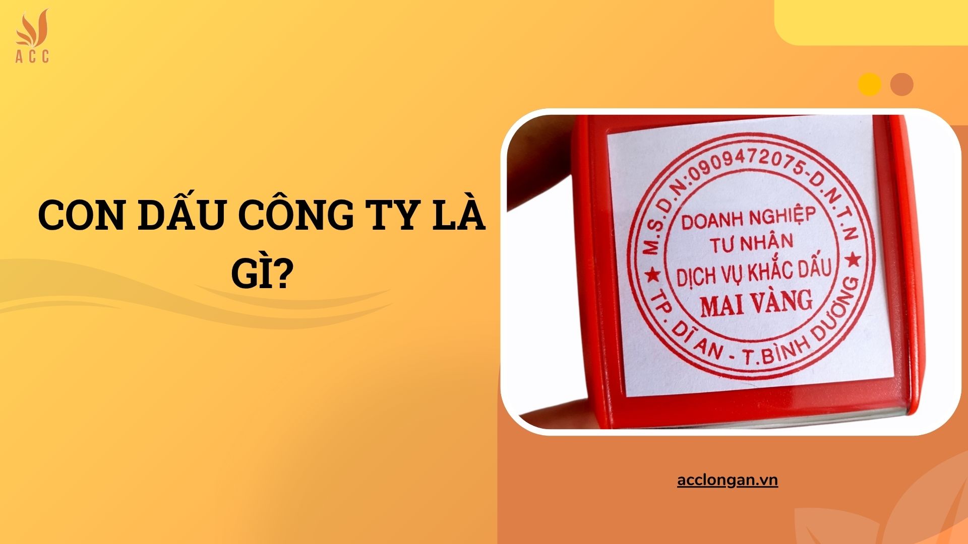 Con dấu công ty là gì?