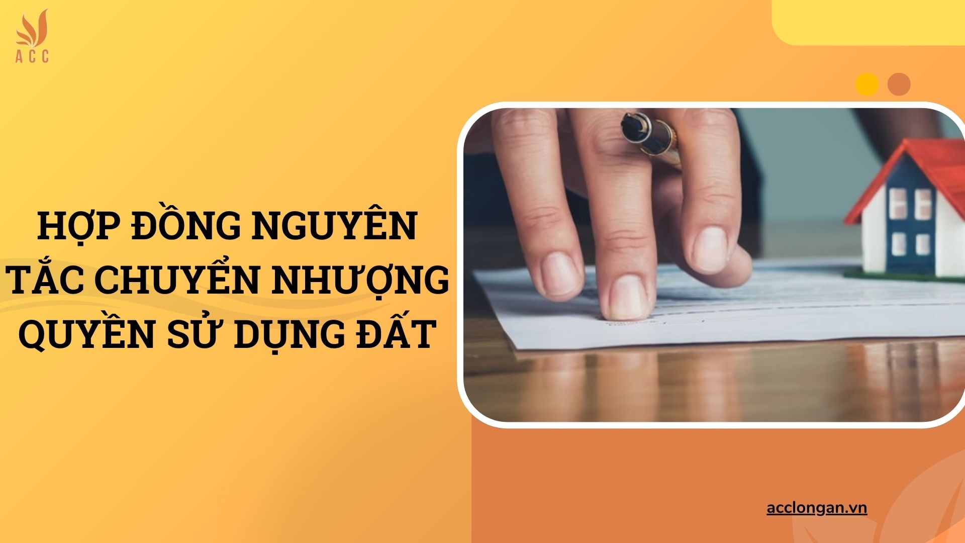 Hợp đồng nguyên tắc chuyển nhượng quyền sử dụng đất