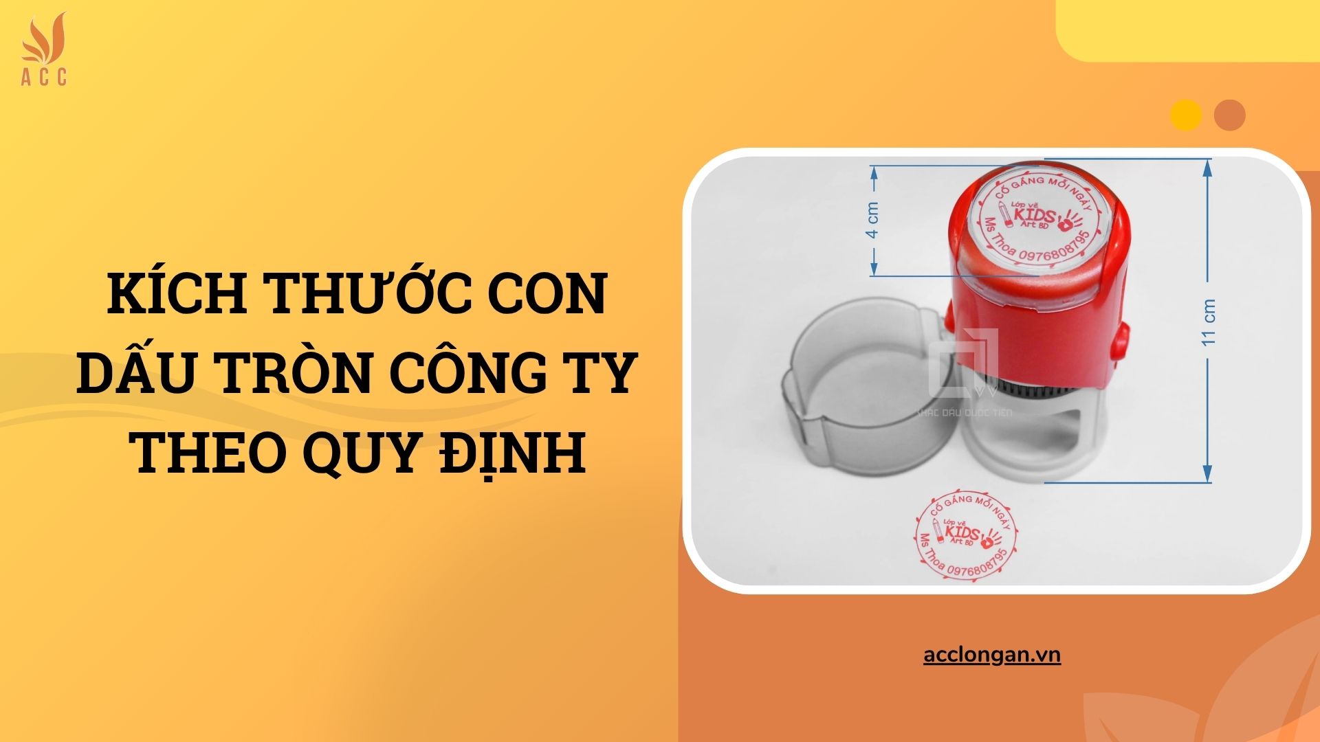 Kích thước con dấu tròn công ty theo quy định