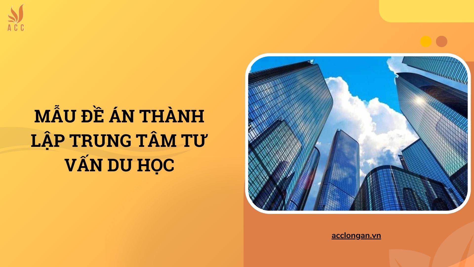 Mẫu đề án thành lập trung tâm tư vấn du học
