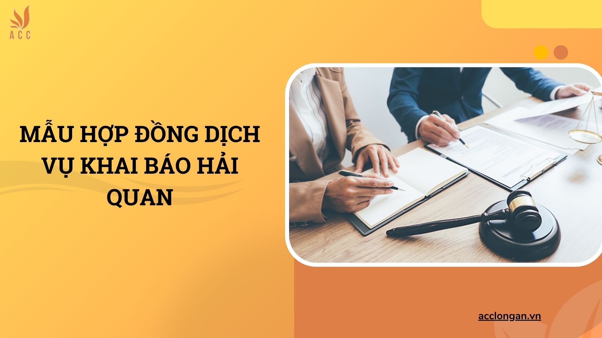 Mẫu hợp đồng dịch vụ khai báo hải quan