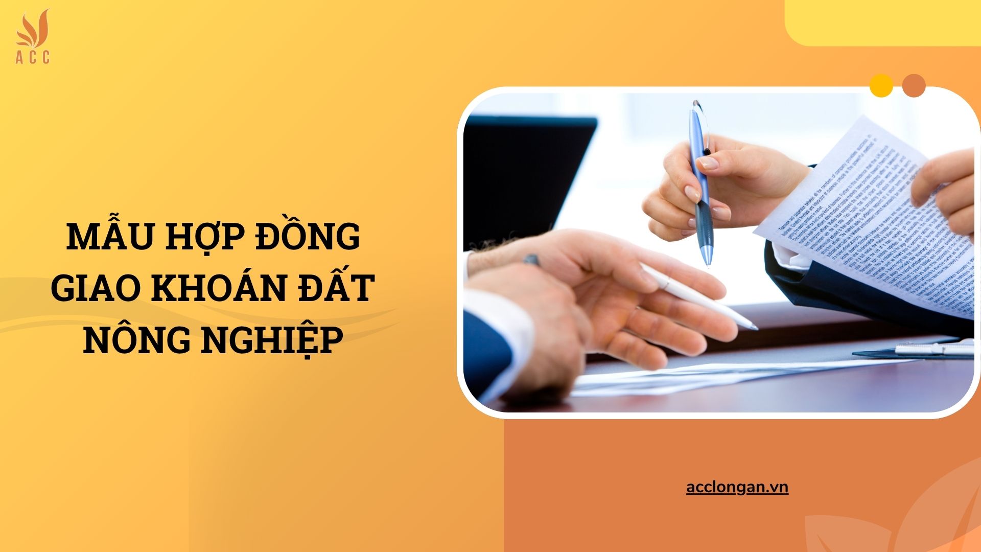 Mẫu hợp đồng giao khoán đất nông nghiệp
