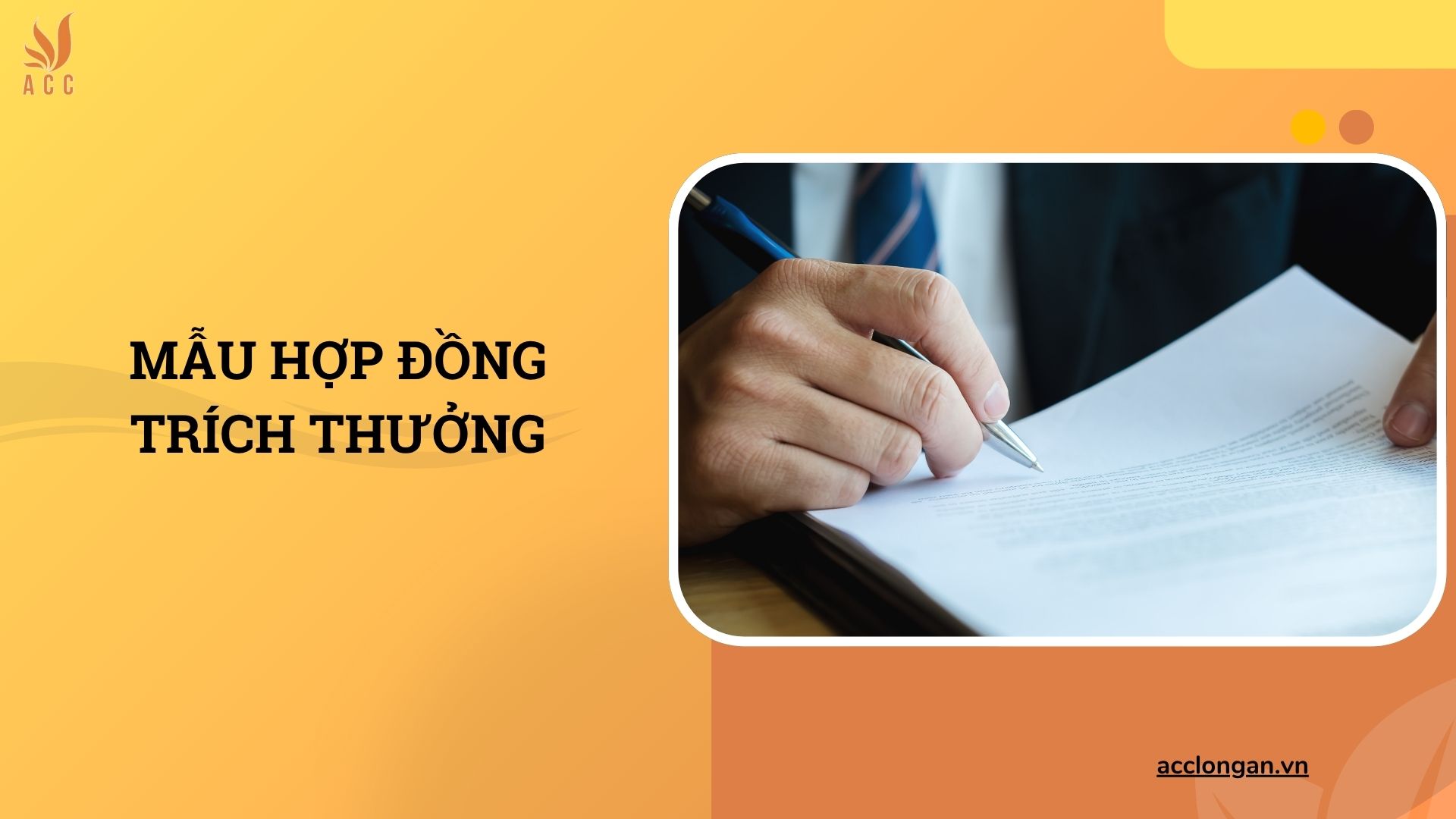 Mẫu hợp đồng trích thưởng