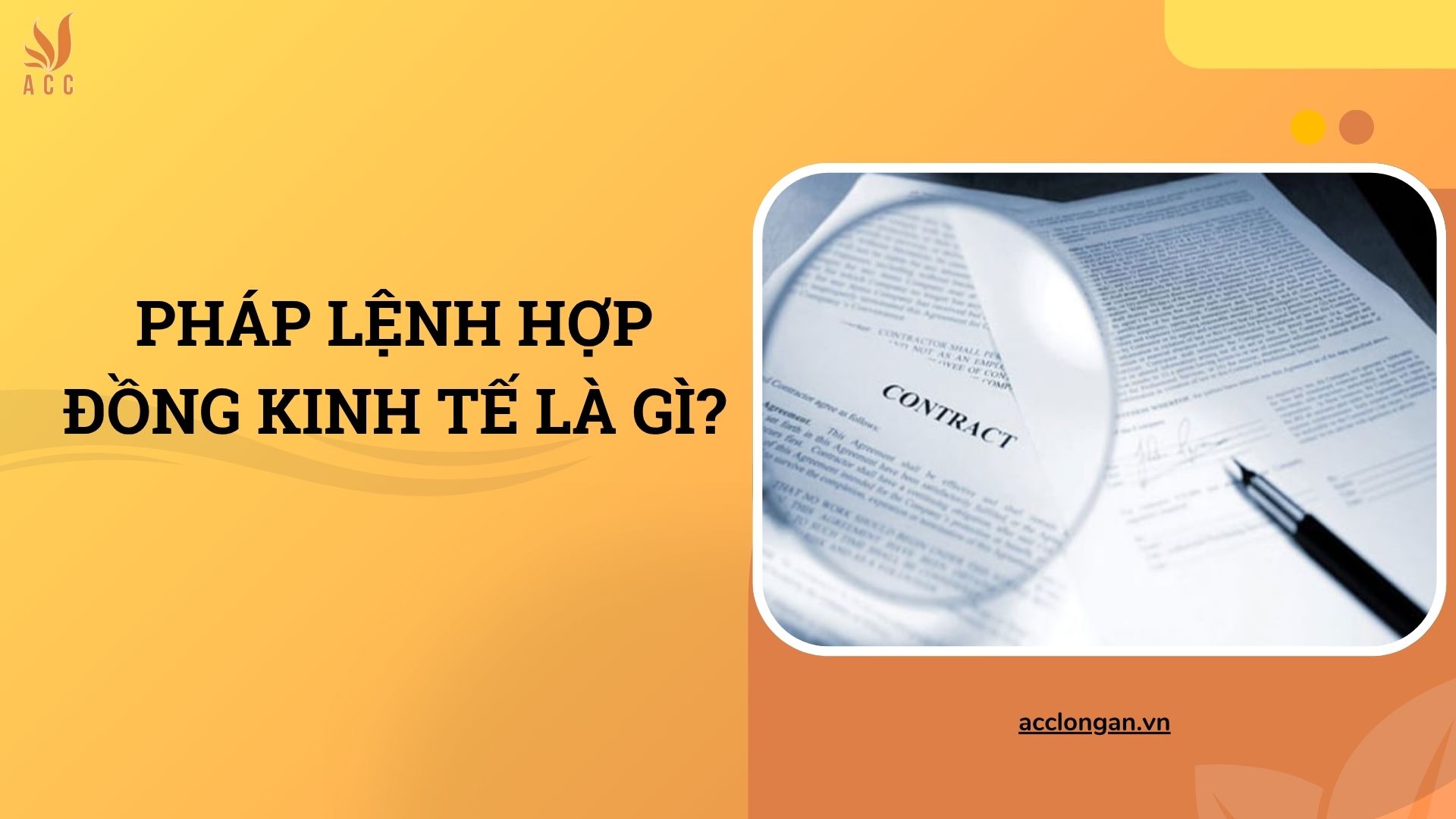 Pháp lệnh hợp đồng kinh tế là gì?