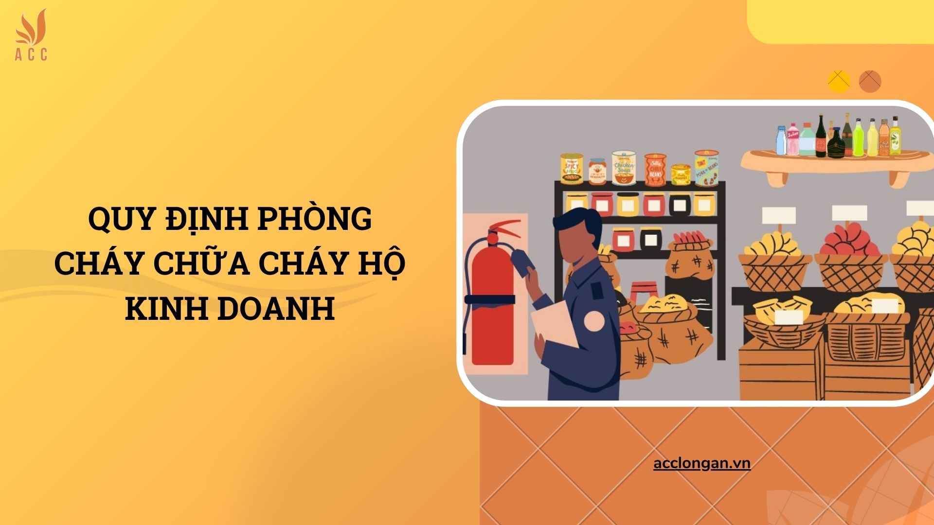 Quy định phòng cháy chữa cháy hộ kinh doanh